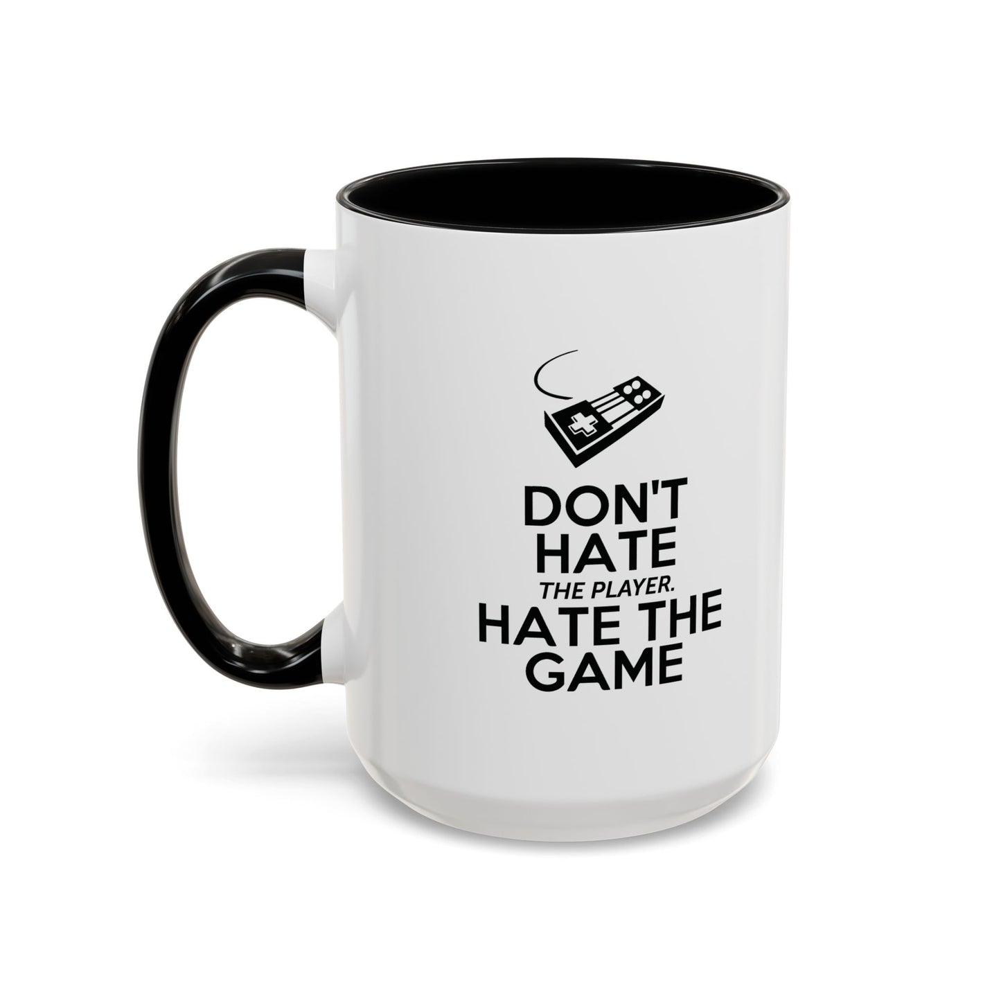 HATE THE GAME Accent BiColor Funny Sarcastic Mug