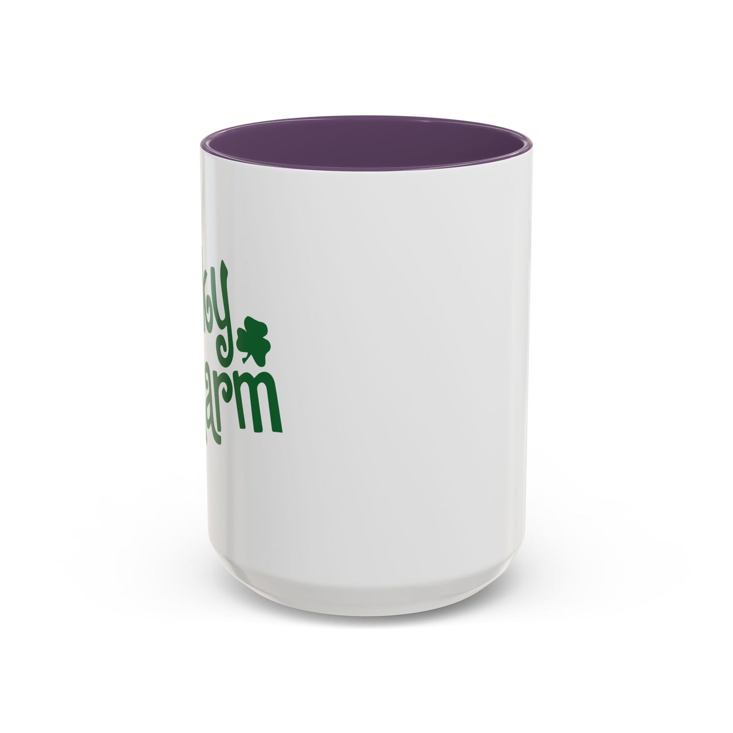 LUCKY CHARM Accent BiColor Funny Sarcastic Mug