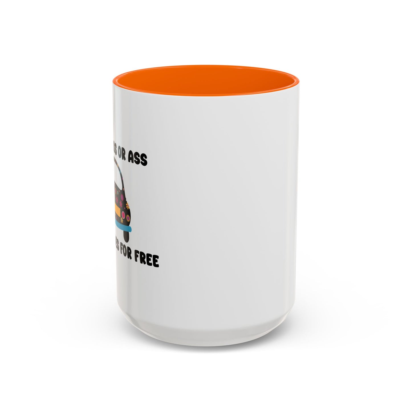 NO ONE RIDES 4 FREE Accent BiColor Funny Sarcastic Mug