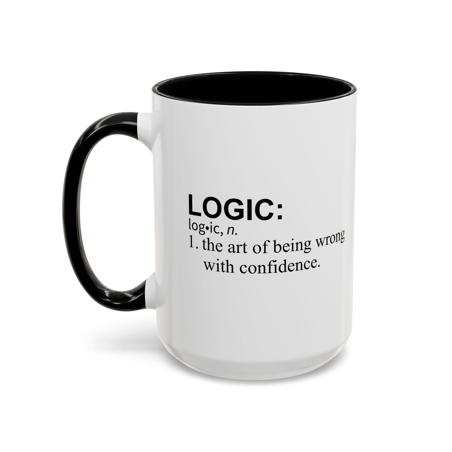 LOGIC n. Accent BiColor Funny Sarcastic Mug