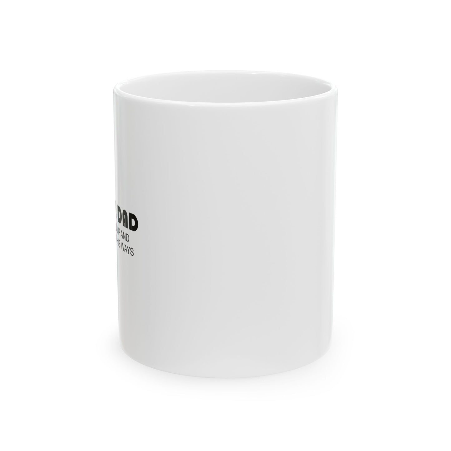 CONCRETE DAD FUNNY SARCASTIC WHITE MUG