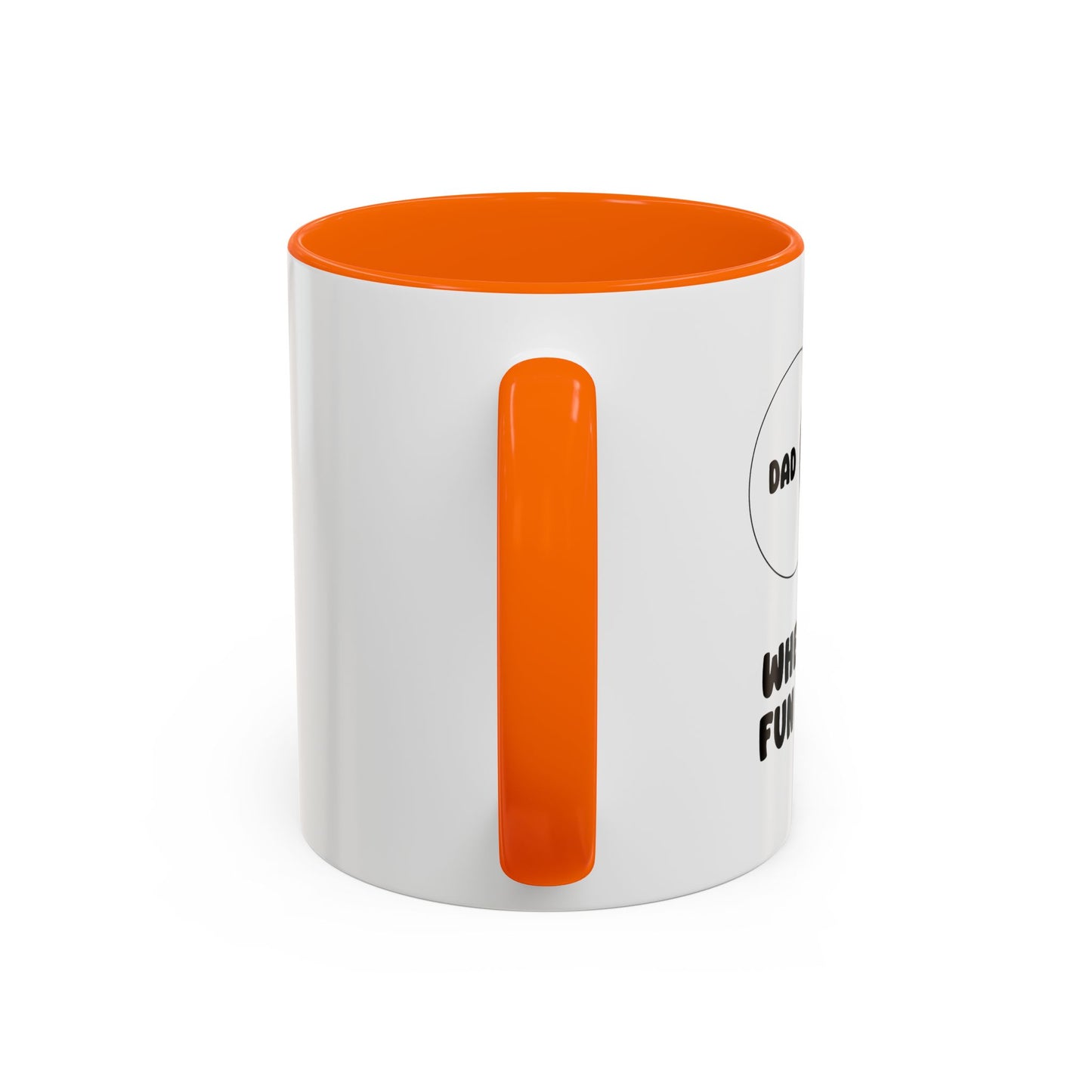 DAD JOKES WHERE THE FUN BEGINS Accent BiColor Funny Sarcastic Mug