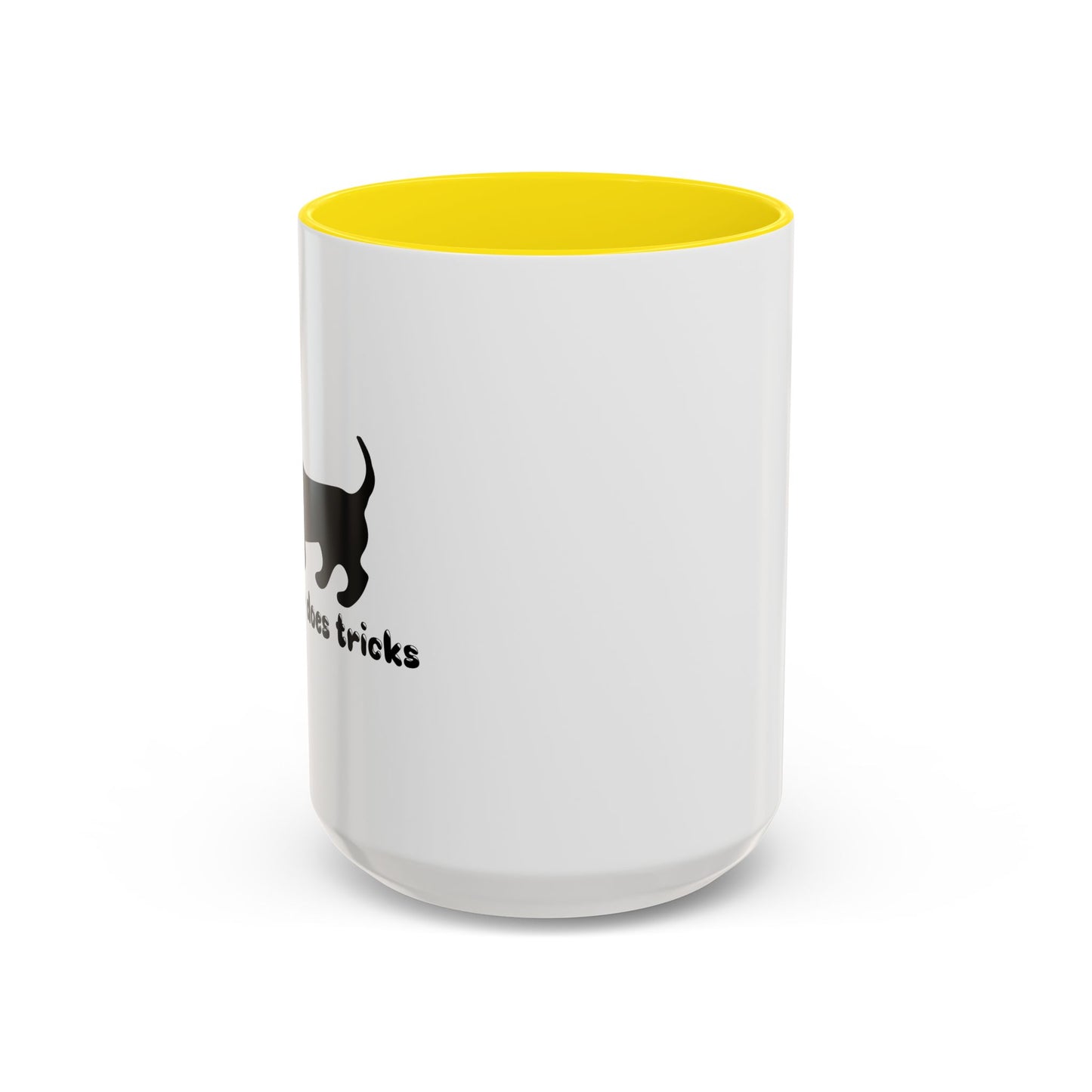 MY WIENER DOES TRICKS Accent BiColor Funny Sarcastic Mug