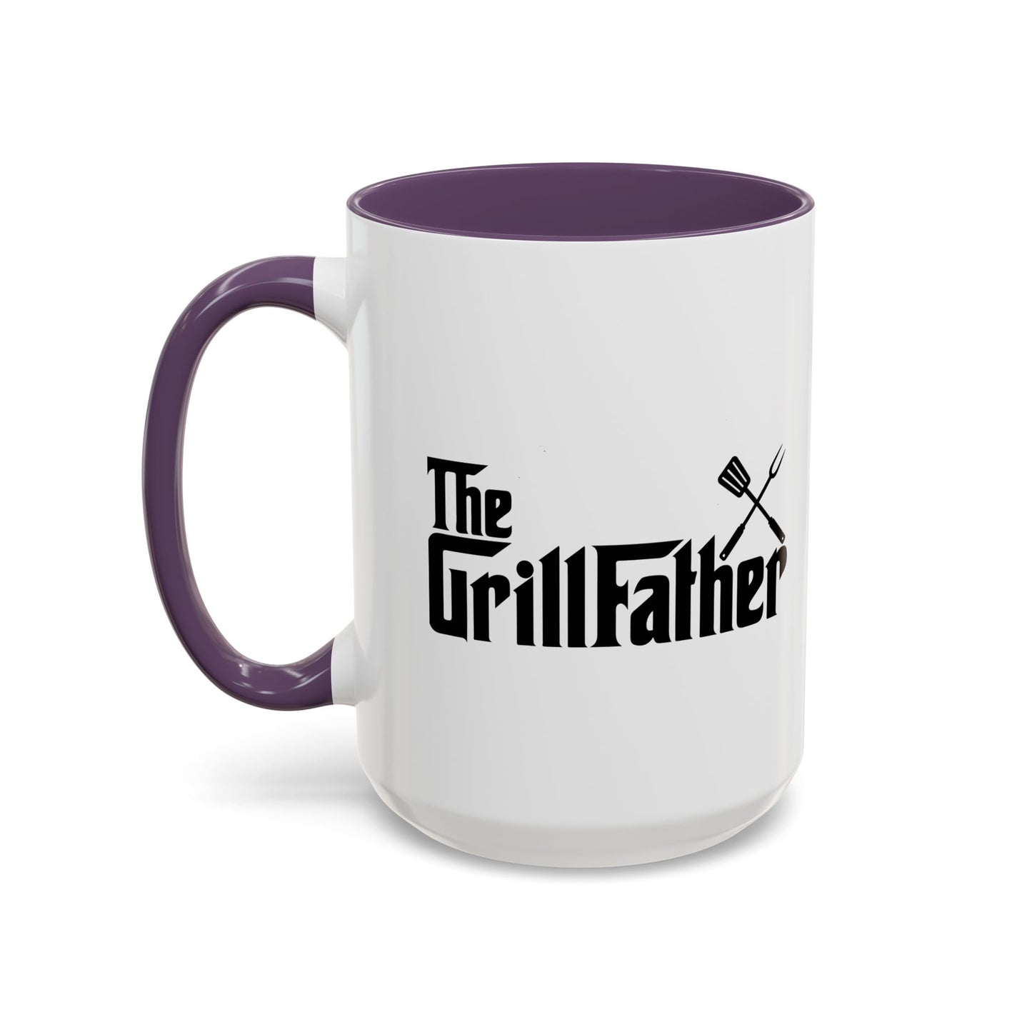 THE GRILLFATHER Accent BiColor Funny Sarcastic Mug