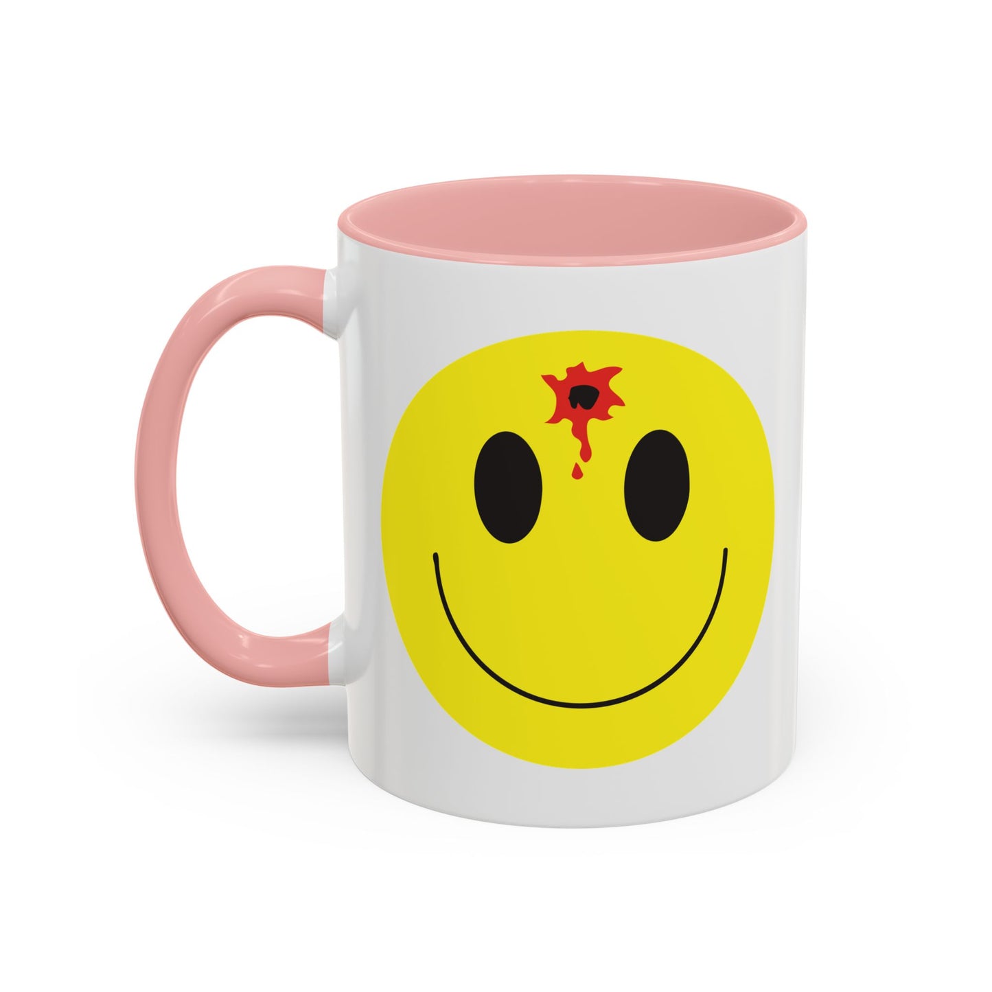 DEADSHOT HAPPY FACE Accent BiColor Funny Sarcastic Mug