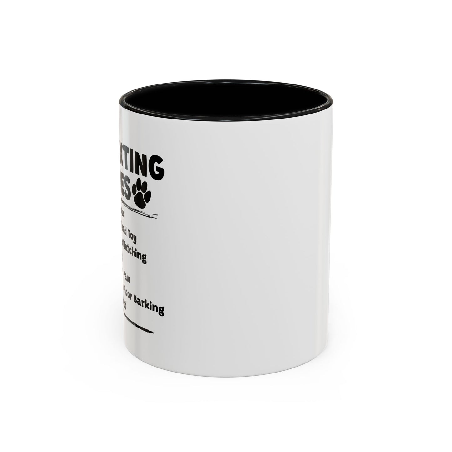 DOG TEXTING CODE Accent BiColor Funny Sarcastic Mug