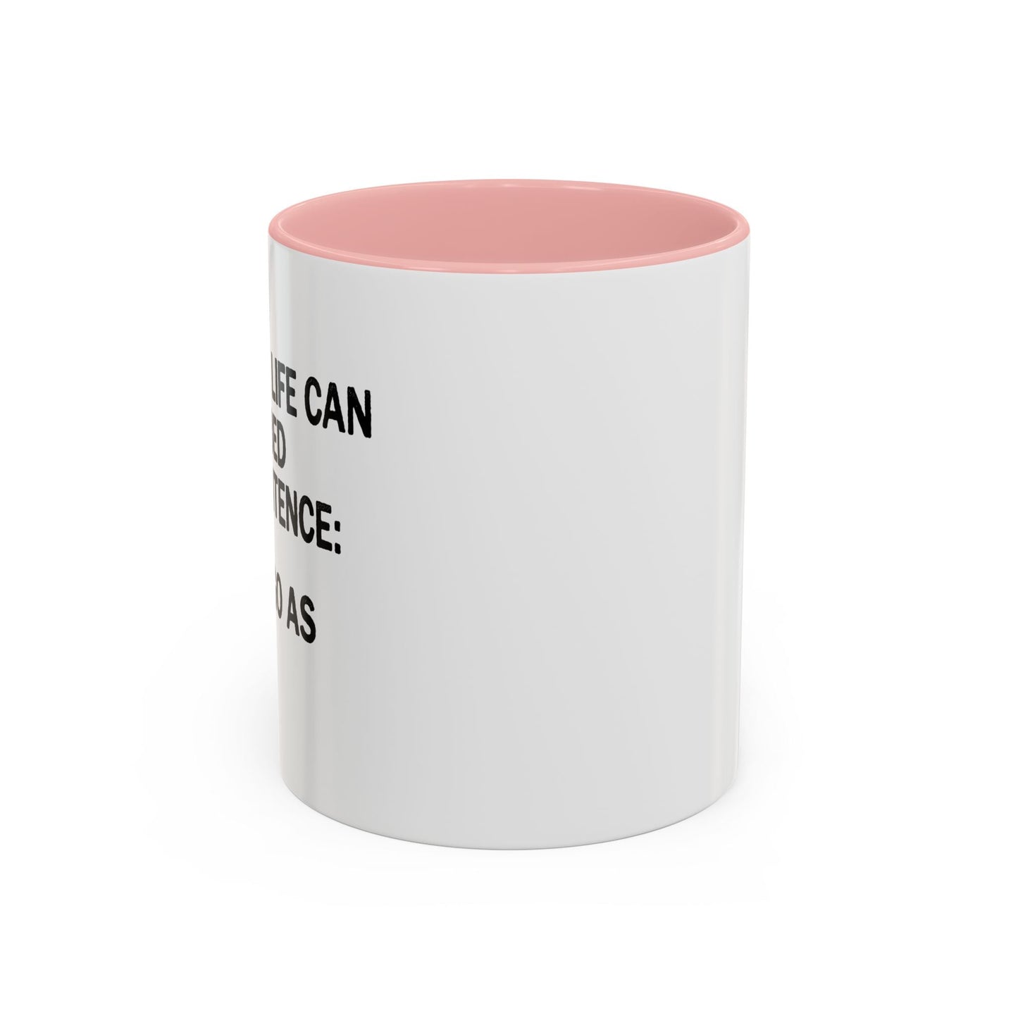 IT DIDN'T GO AS PLANNED. Accent BiColor Funny Sarcastic Mug