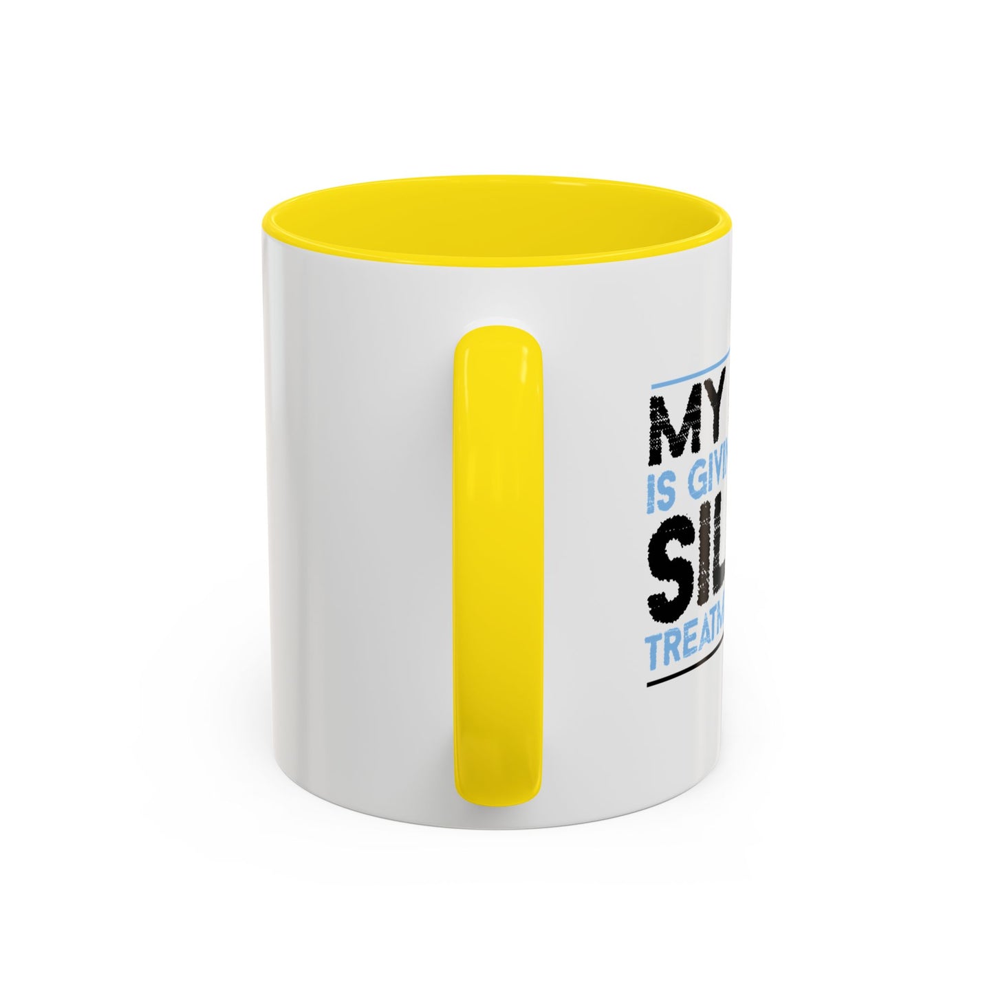 MY BRAIN IS GIVING ME SILENT Accent BiColor Funny Sarcastic Mug