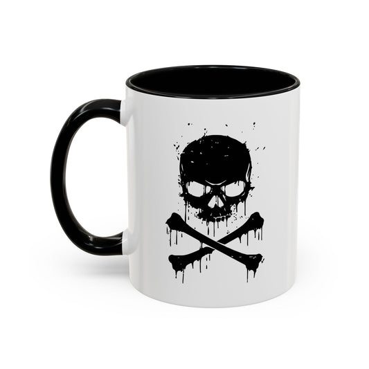 DRIP SKULL Accent BiColor Funny Sarcastic Mug