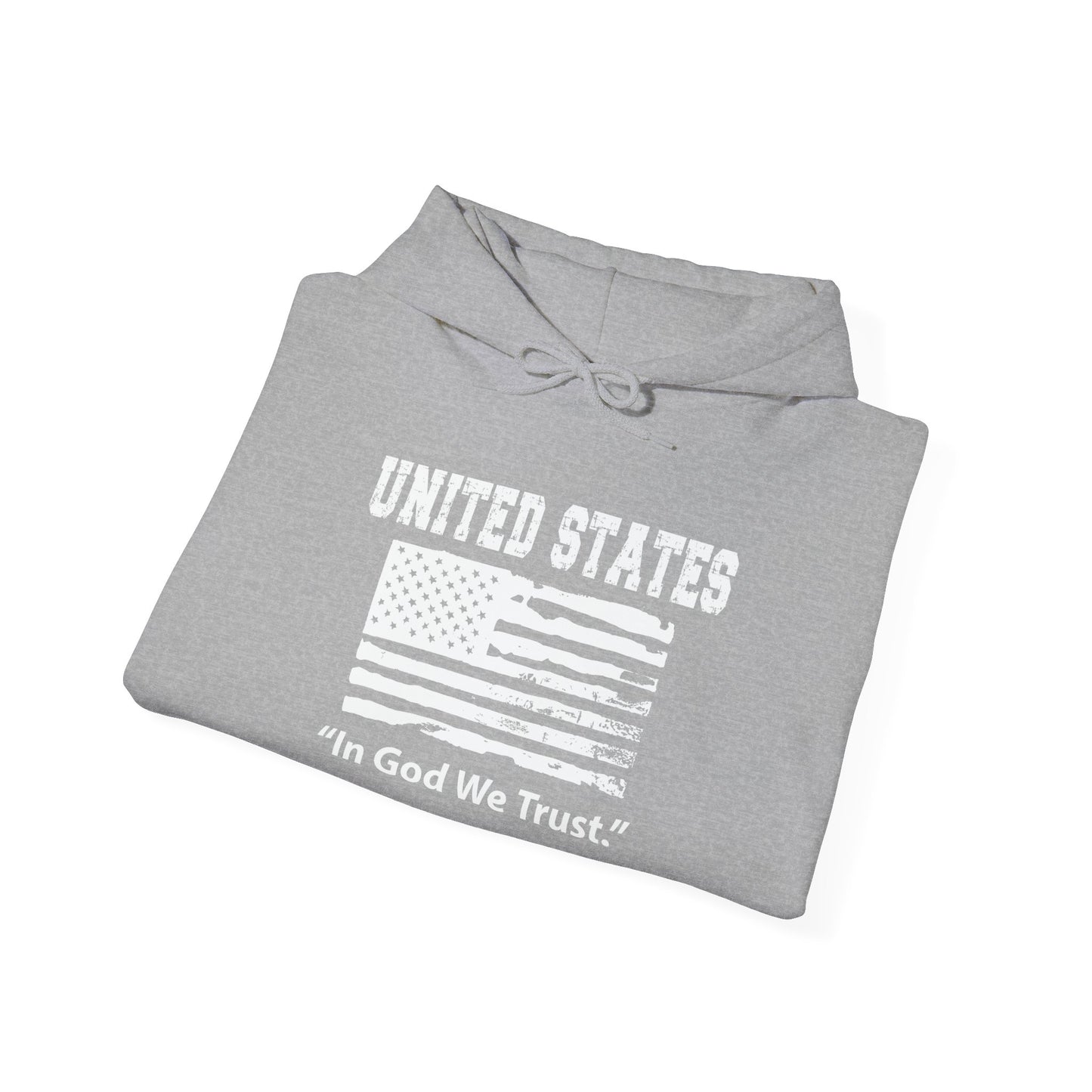 UNITED STATES IN GOD WE TRUST - Premium Unisex Funny Sarcastic Black Hoodie Sweatshirt