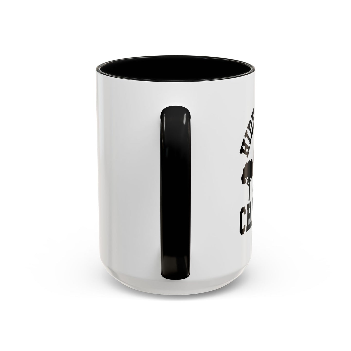 HIDE AND SEEK Accent BiColor Funny Sarcastic Mug