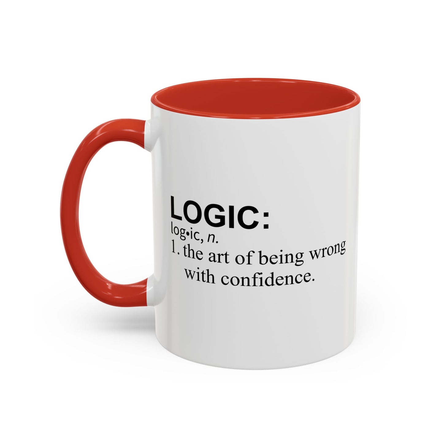 LOGIC n. Accent BiColor Funny Sarcastic Mug