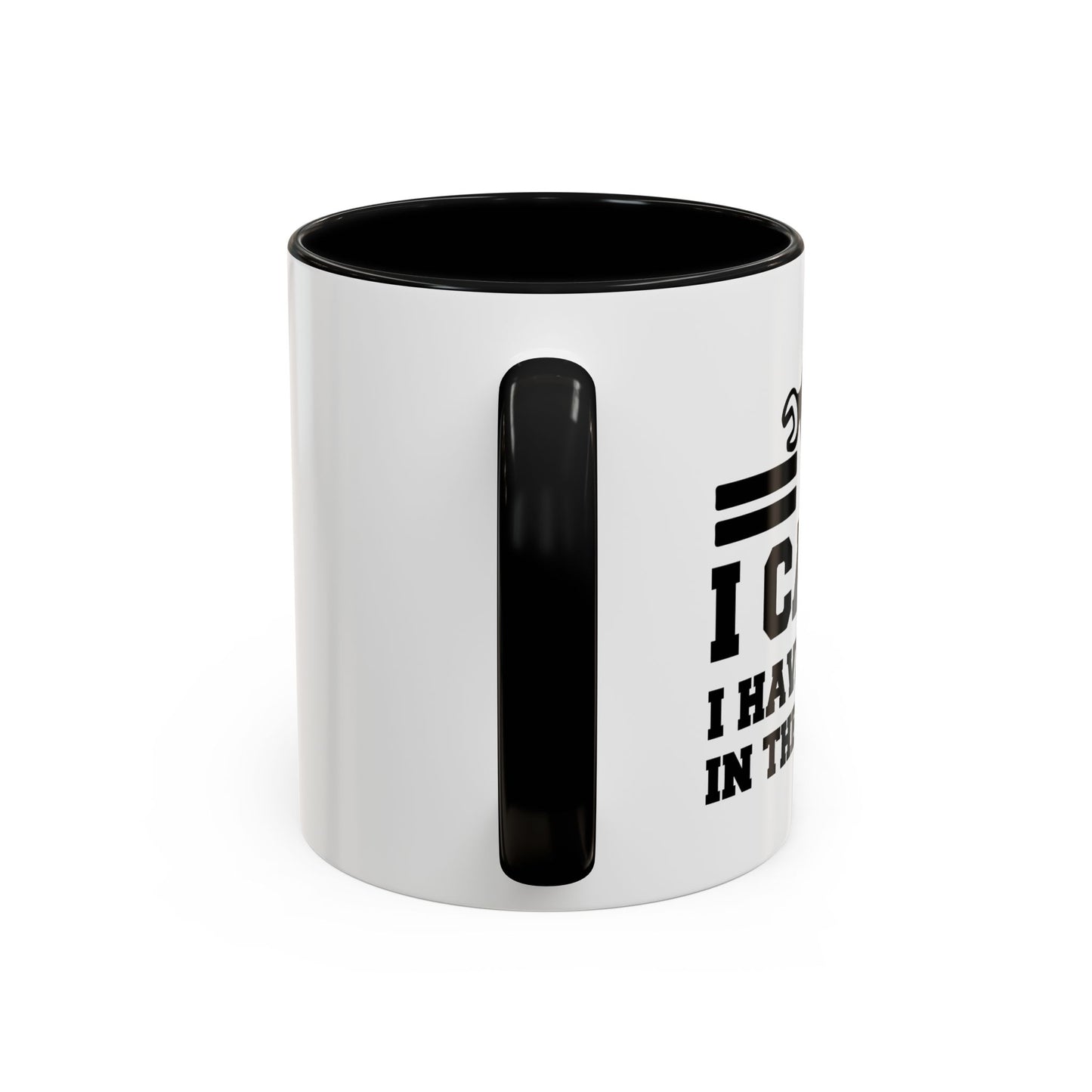 I CAN'T HAVE PLANS IN THE GARAGE Accent BiColor Funny Sarcastic Mug