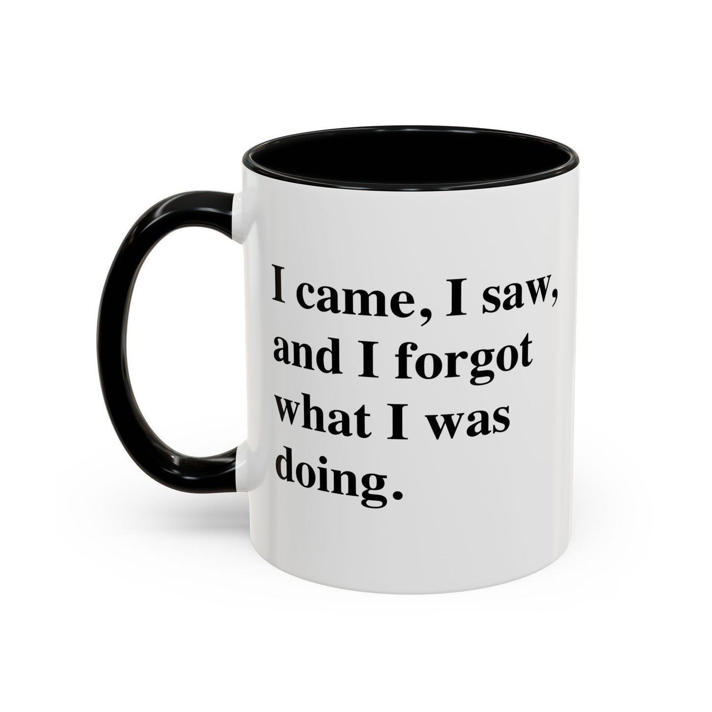 I CAME, I SAW, Accent BiColor Funny Sarcastic Mug