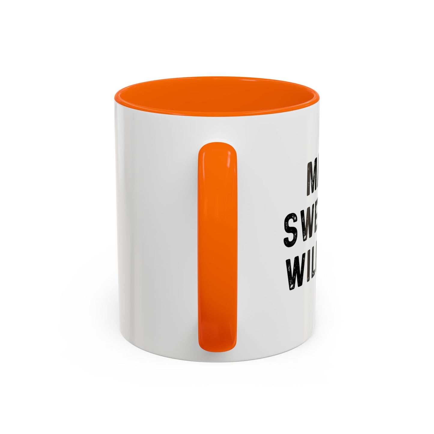 MAYBE SWEARING WILL HELP Accent BiColor Funny Sarcastic Mug