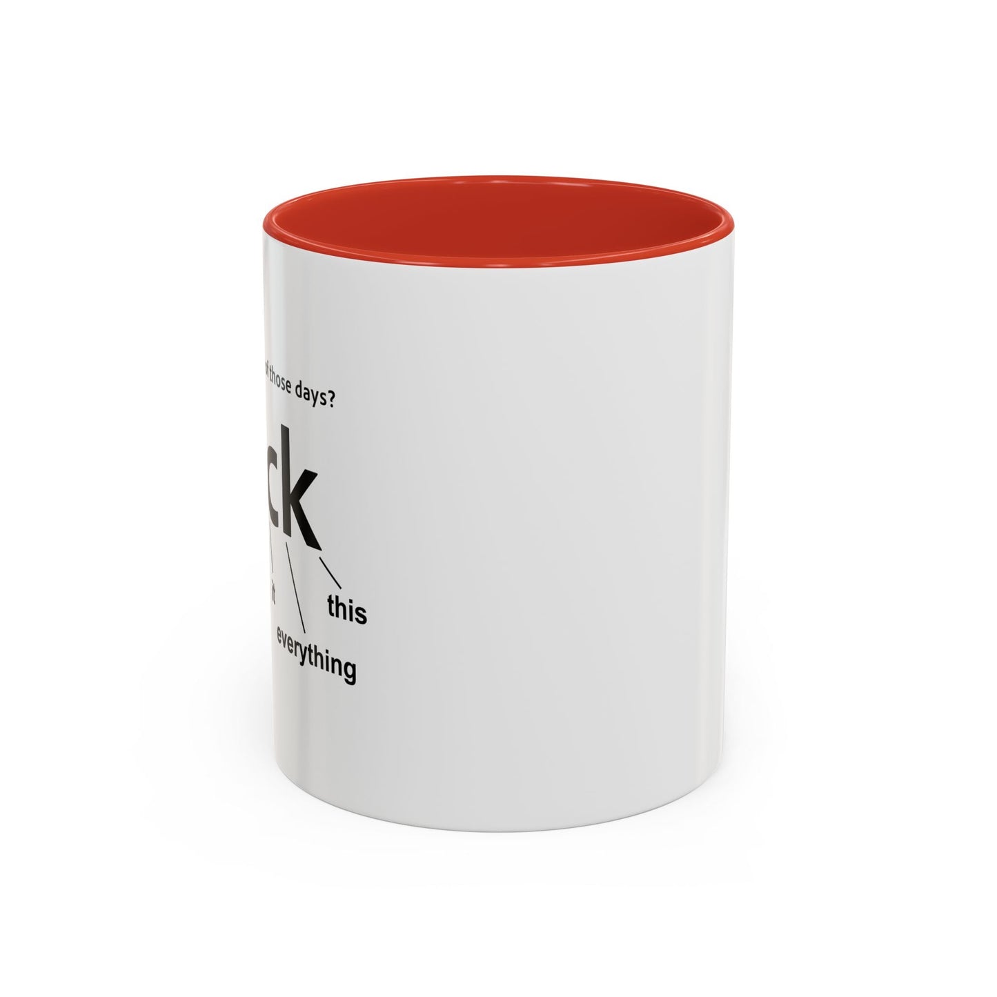 EVER HAVE ONE OF THESE DAYS? Accent BiColor Funny Sarcastic Mug