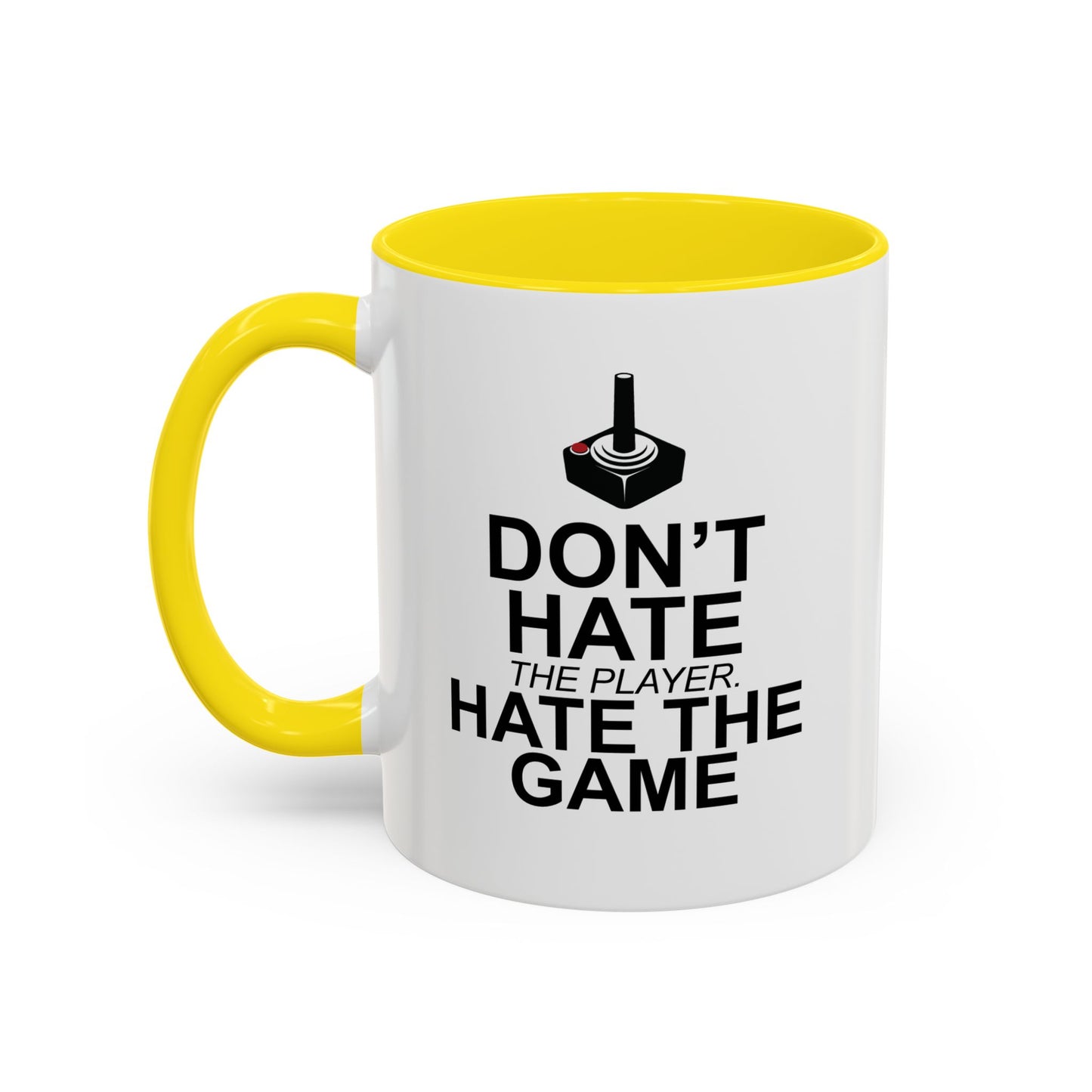 HATE THE GAME Accent BiColor Funny Sarcastic Mug