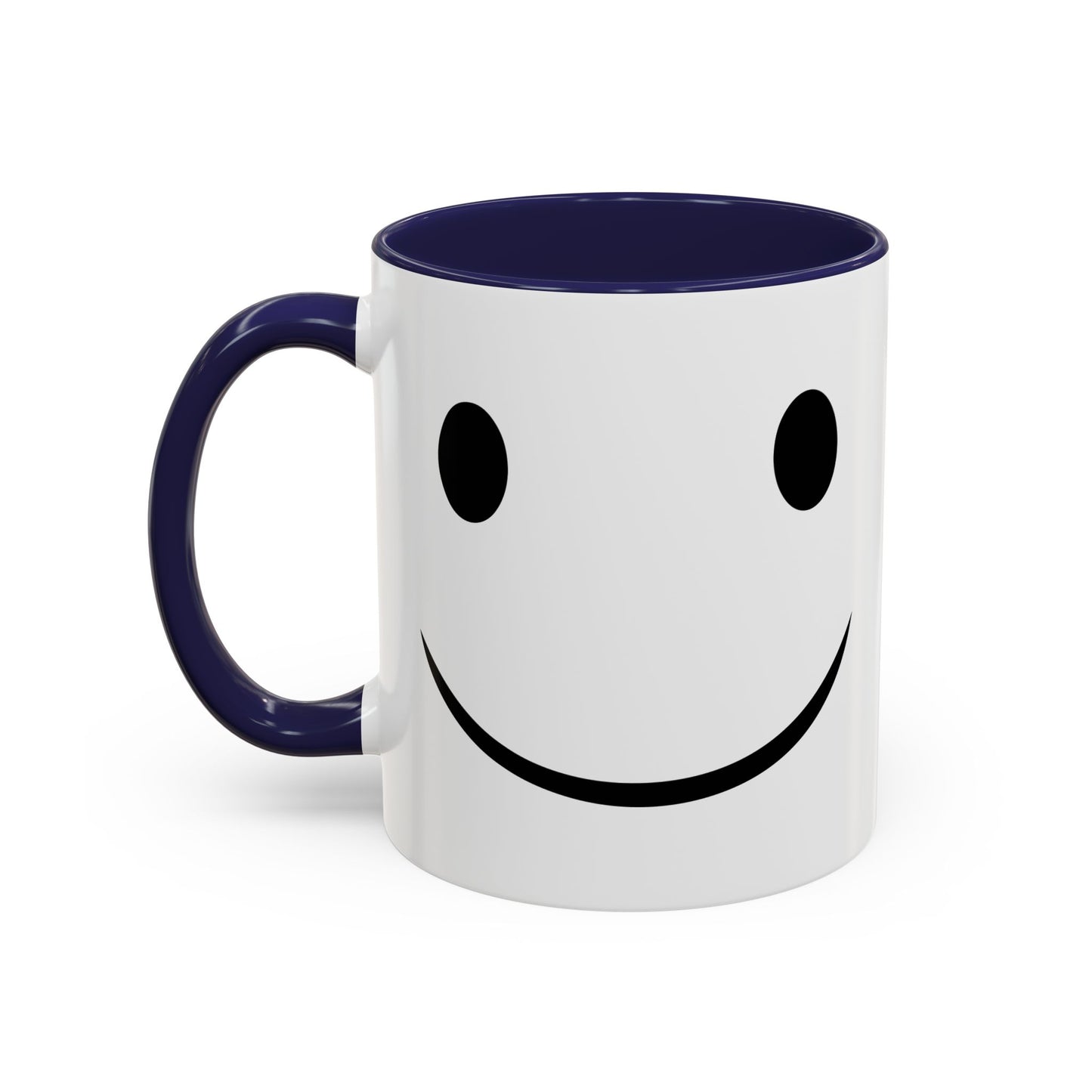 HAPPY SMILE Accent BiColor Funny Sarcastic Mug