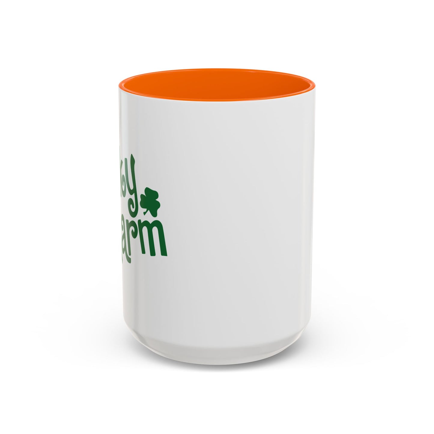 LUCKY CHARM Accent BiColor Funny Sarcastic Mug