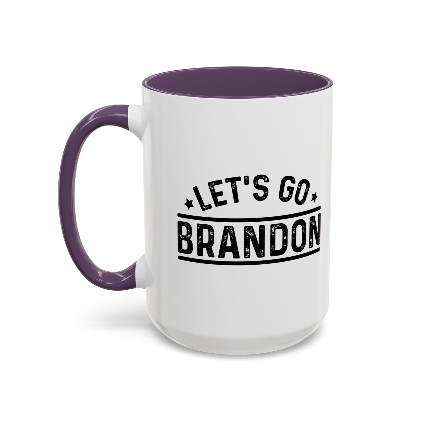 LET'S GO BRANDON Accent BiColor Funny Sarcastic Mug