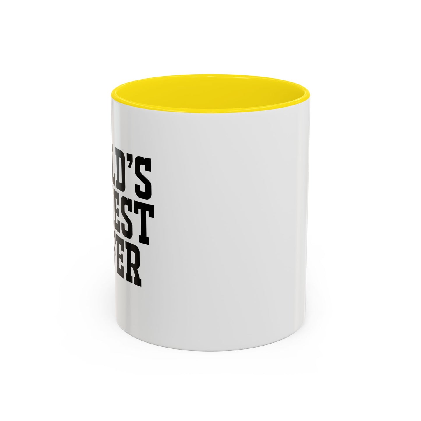 WORLD'S OKAYEST GOLFER Accent BiColor Funny Sarcastic Mug