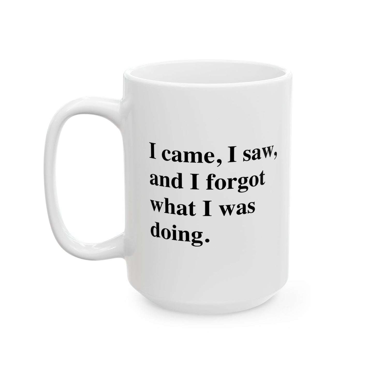 I CAME, I SAW, FUNNY SARCASTIC White Mug