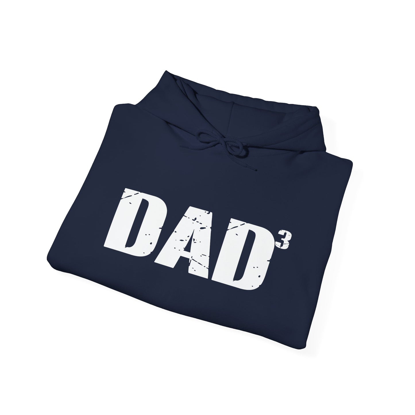 DAD x3 - Premium Unisex Funny Sarcastic Black Hoodie Sweatshirt