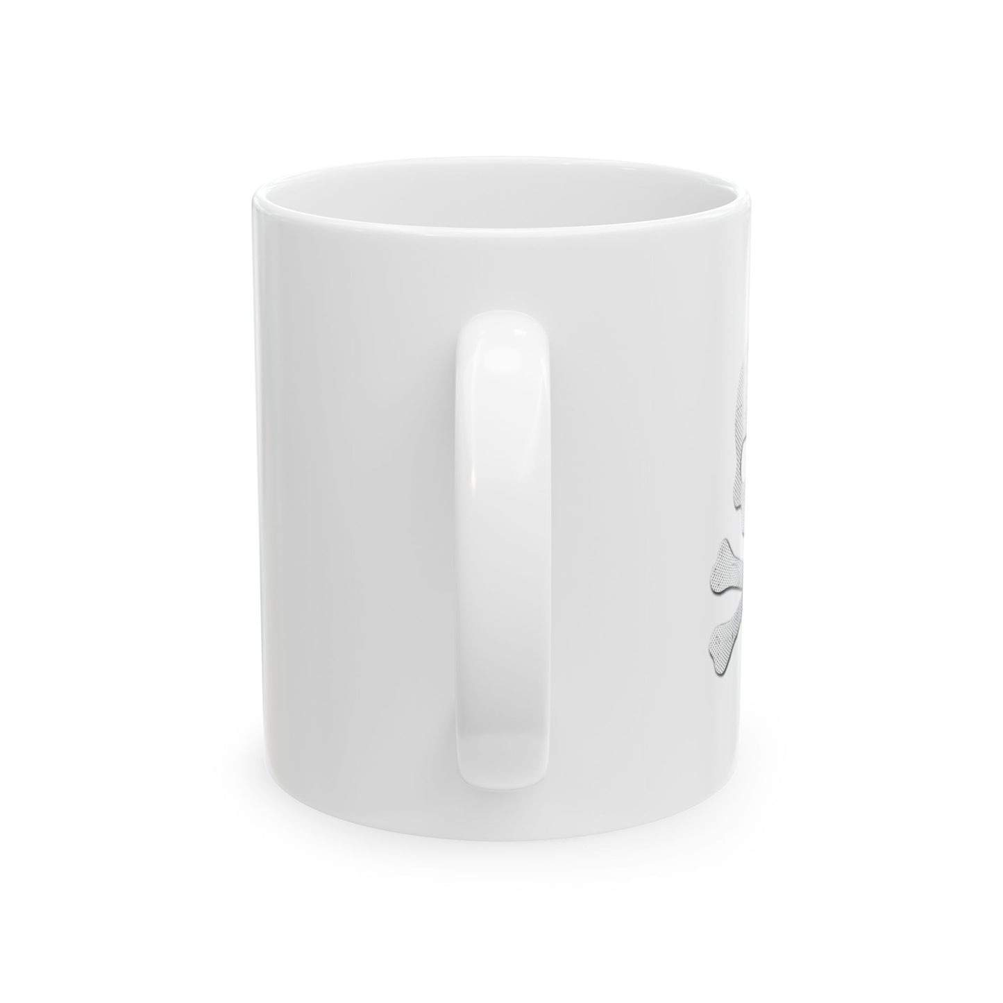 DOTTED SKULL WHITE MUG