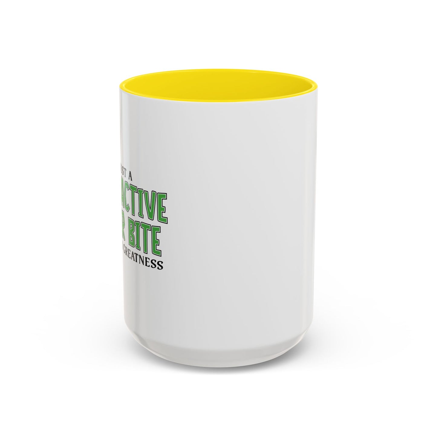 RADIOACTIVE SPIDER BITE Accent BiColor Funny Sarcastic Mug