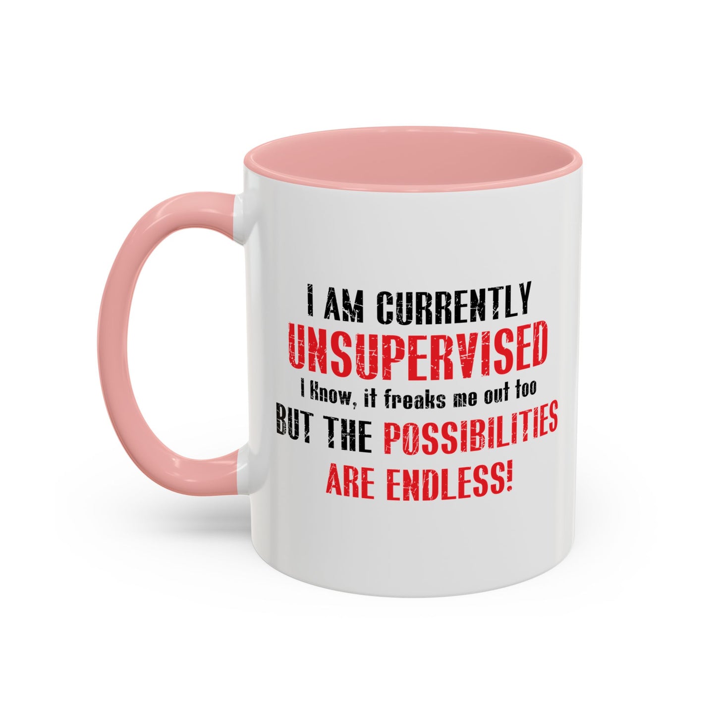 THE POSSIBILITIES ENDLESS Accent BiColor Funny Sarcastic Mug