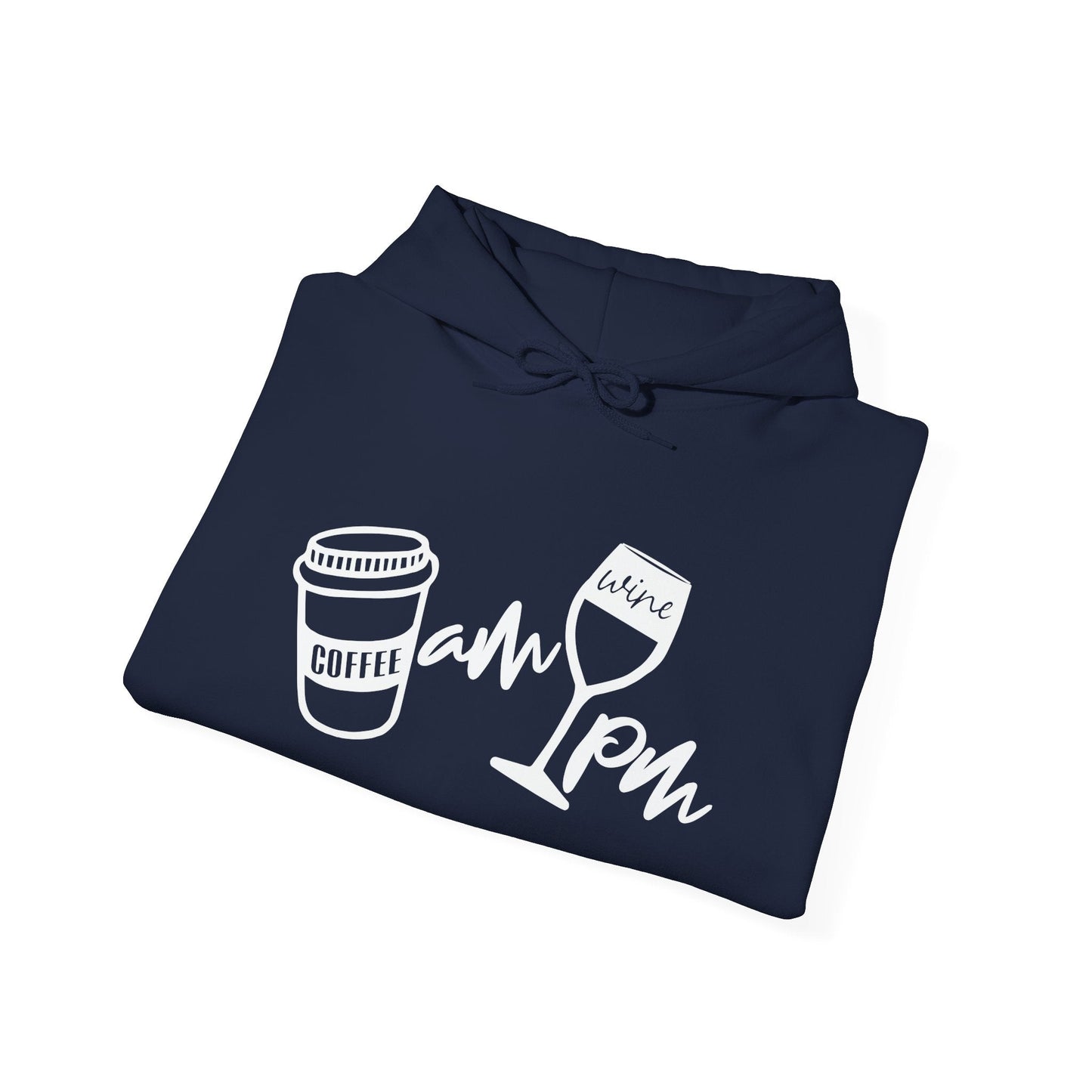 AM PM DRINKS - Premium Unisex Funny Sarcastic Black Hoodie Sweatshirt