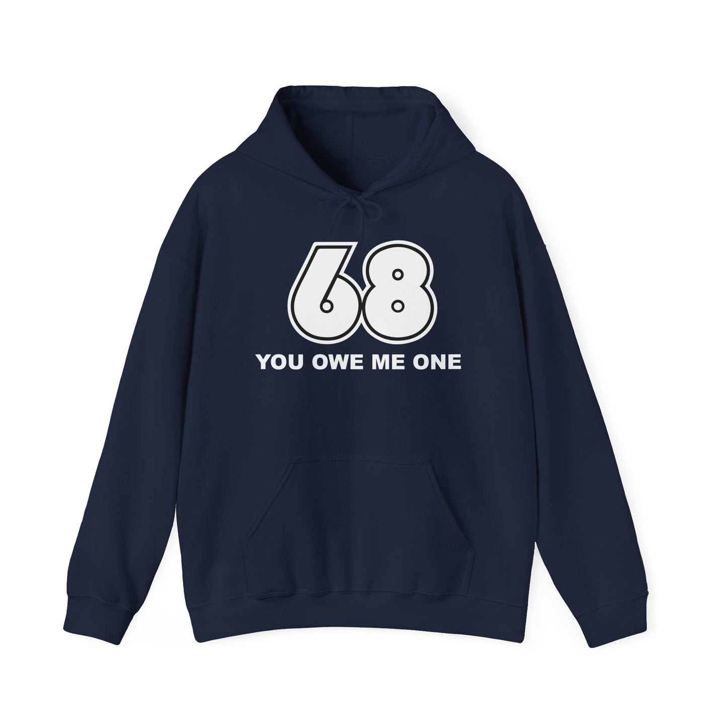 YOU OWE ME ONE - Premium Unisex Funny Sarcastic Black Hoodie Sweatshirt