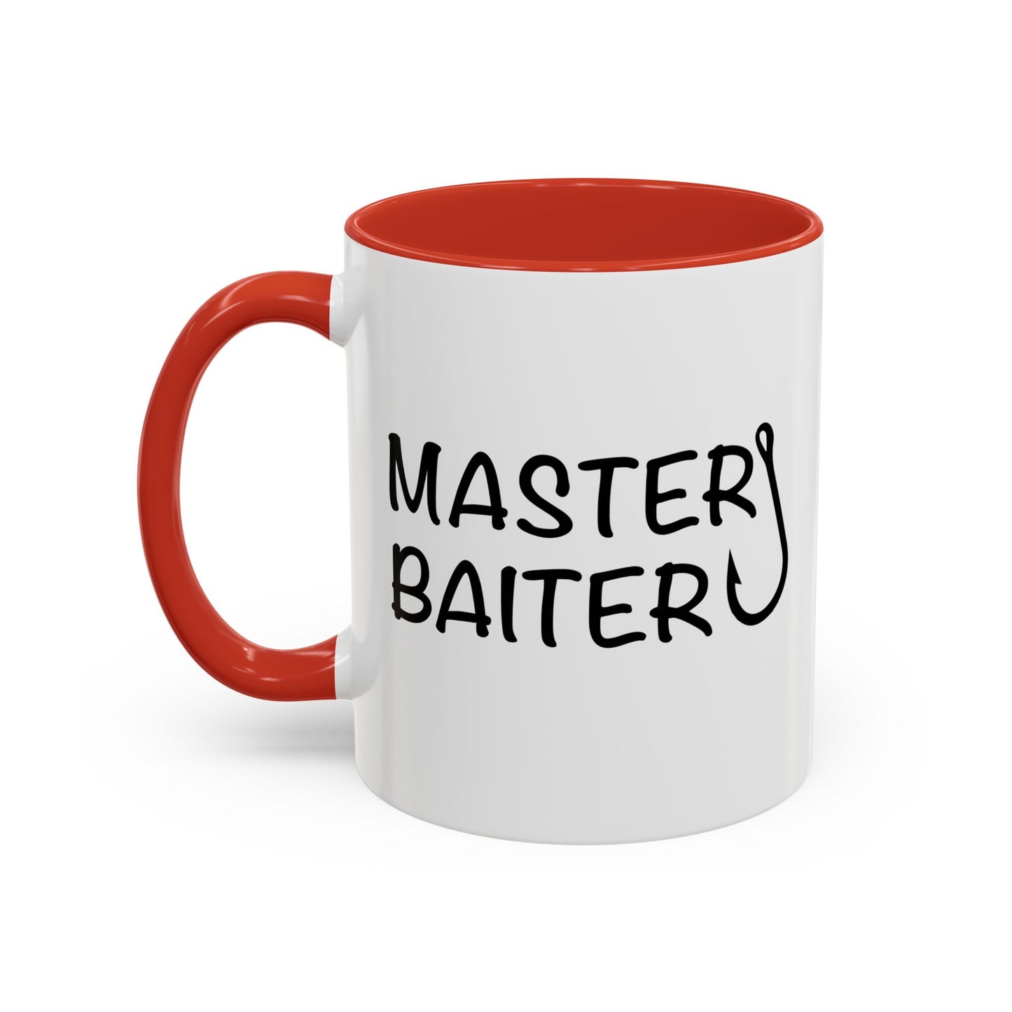 MASTER BAITER Accent BiColor Funny Sarcastic Mug