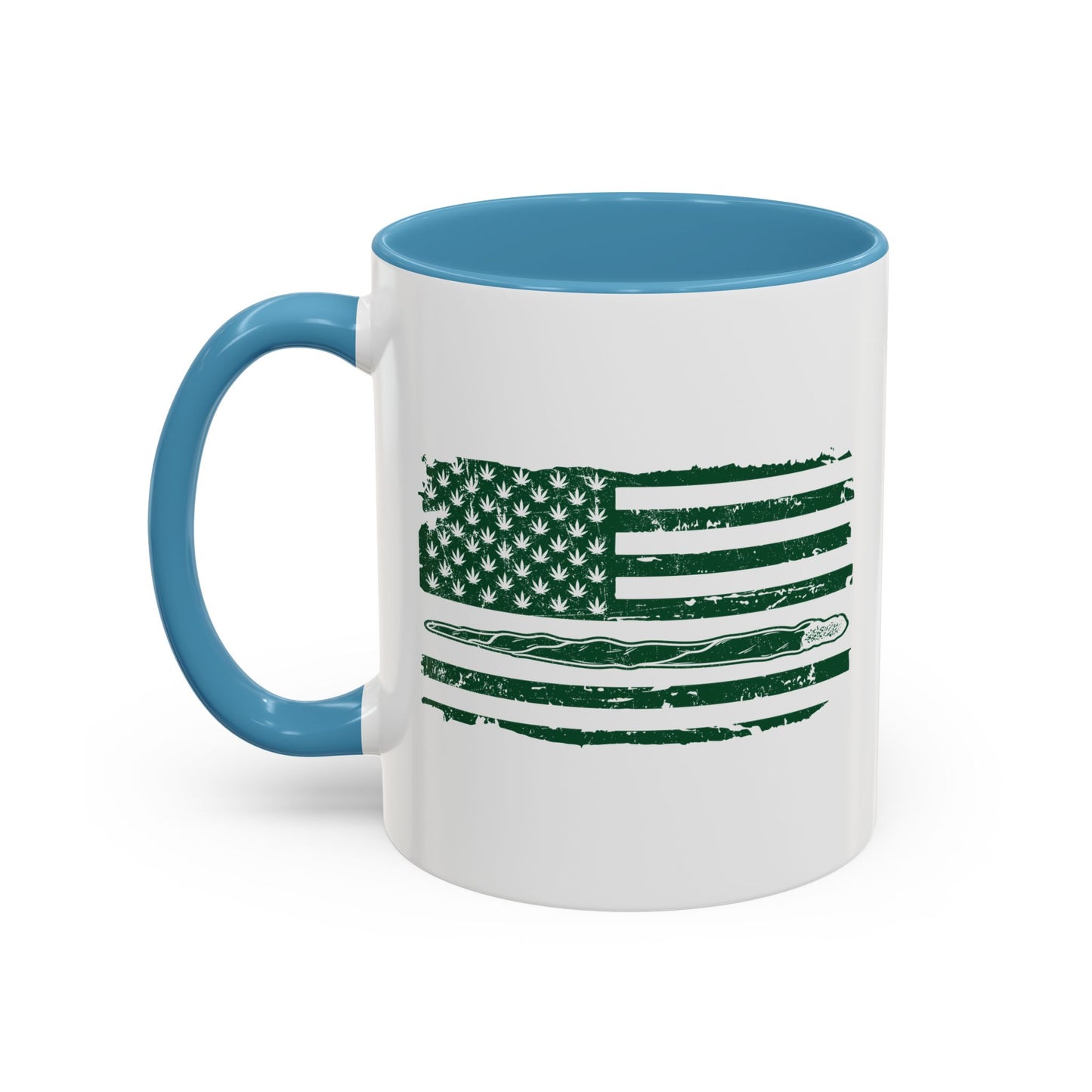 420 FLAG Accent BiColor Funny Sarcastic Mug