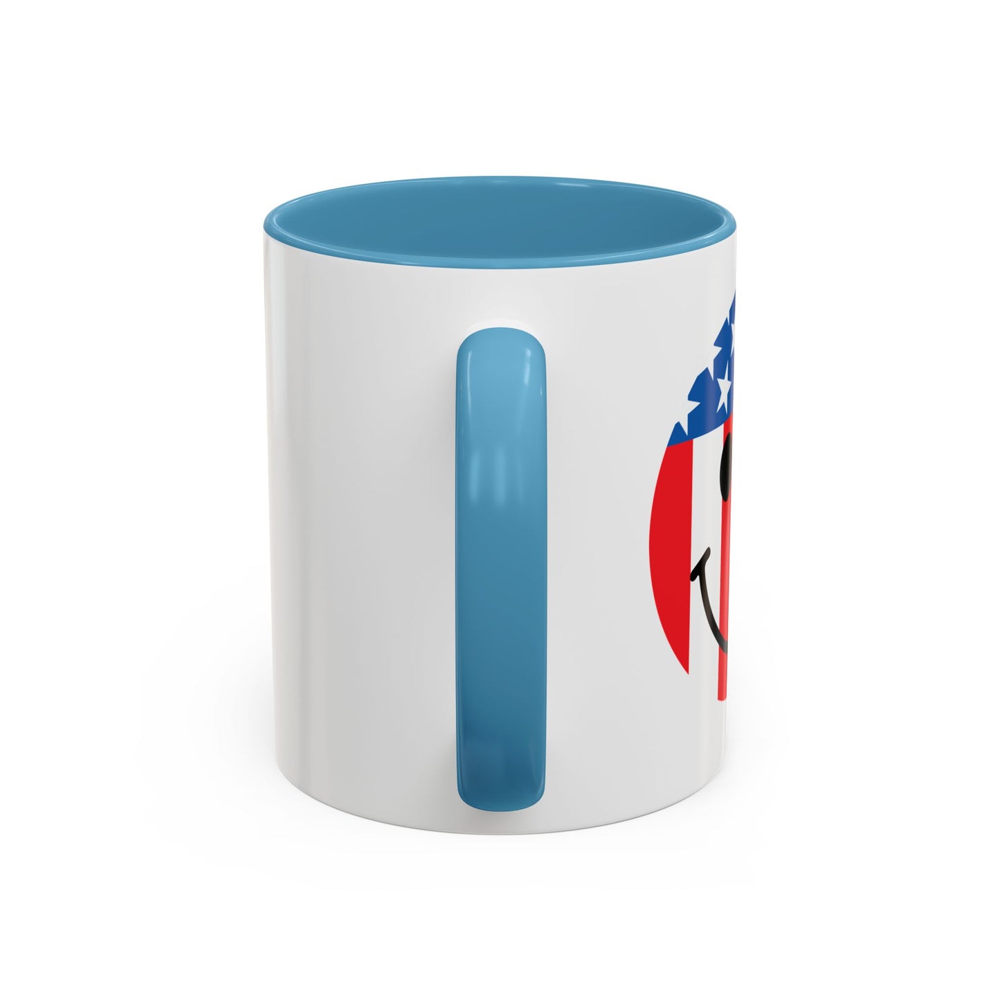 USA SMILY FLAG Accent BiColor Funny Sarcastic Mug