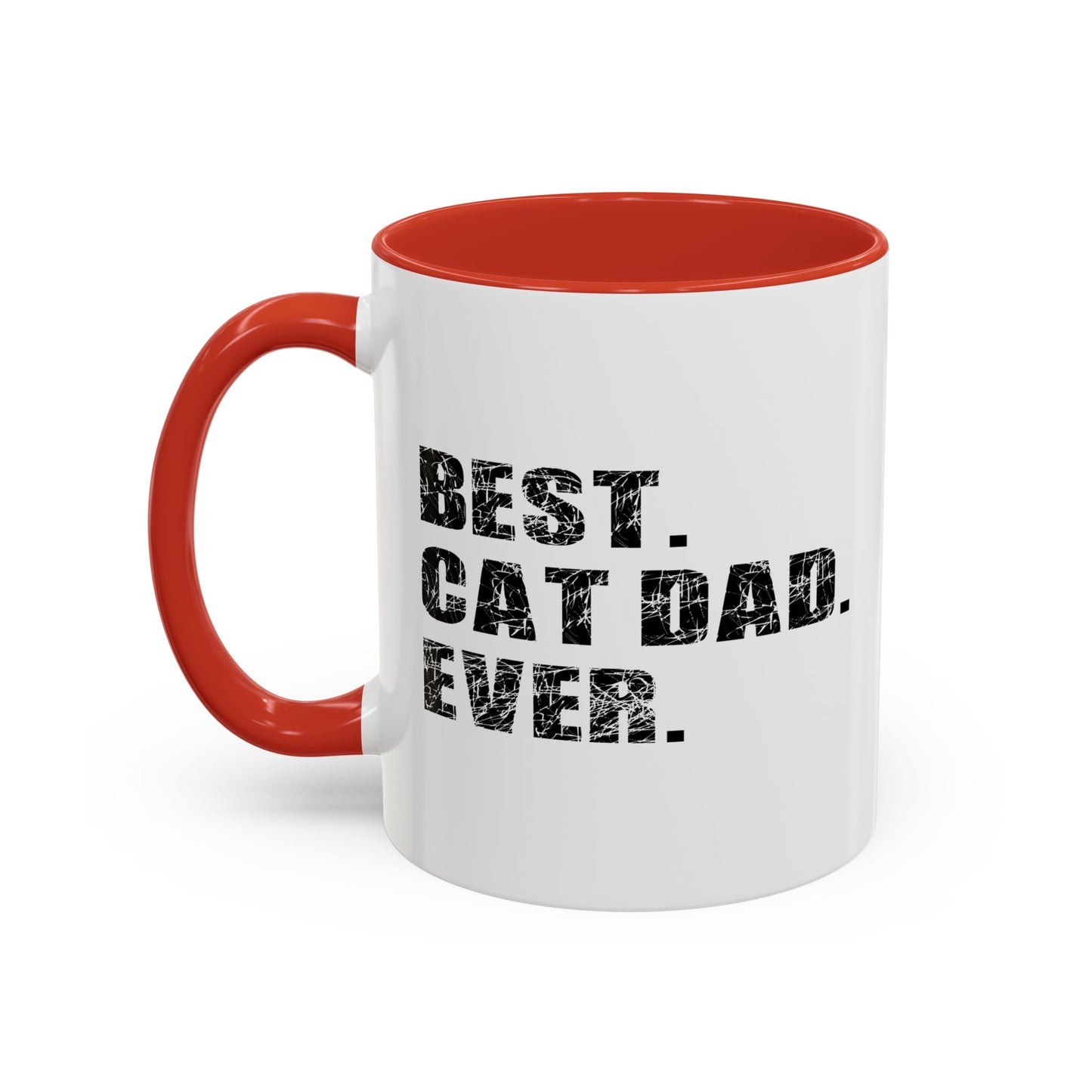 BEST. CAT DAD. EVER. Accent BiColor Mug