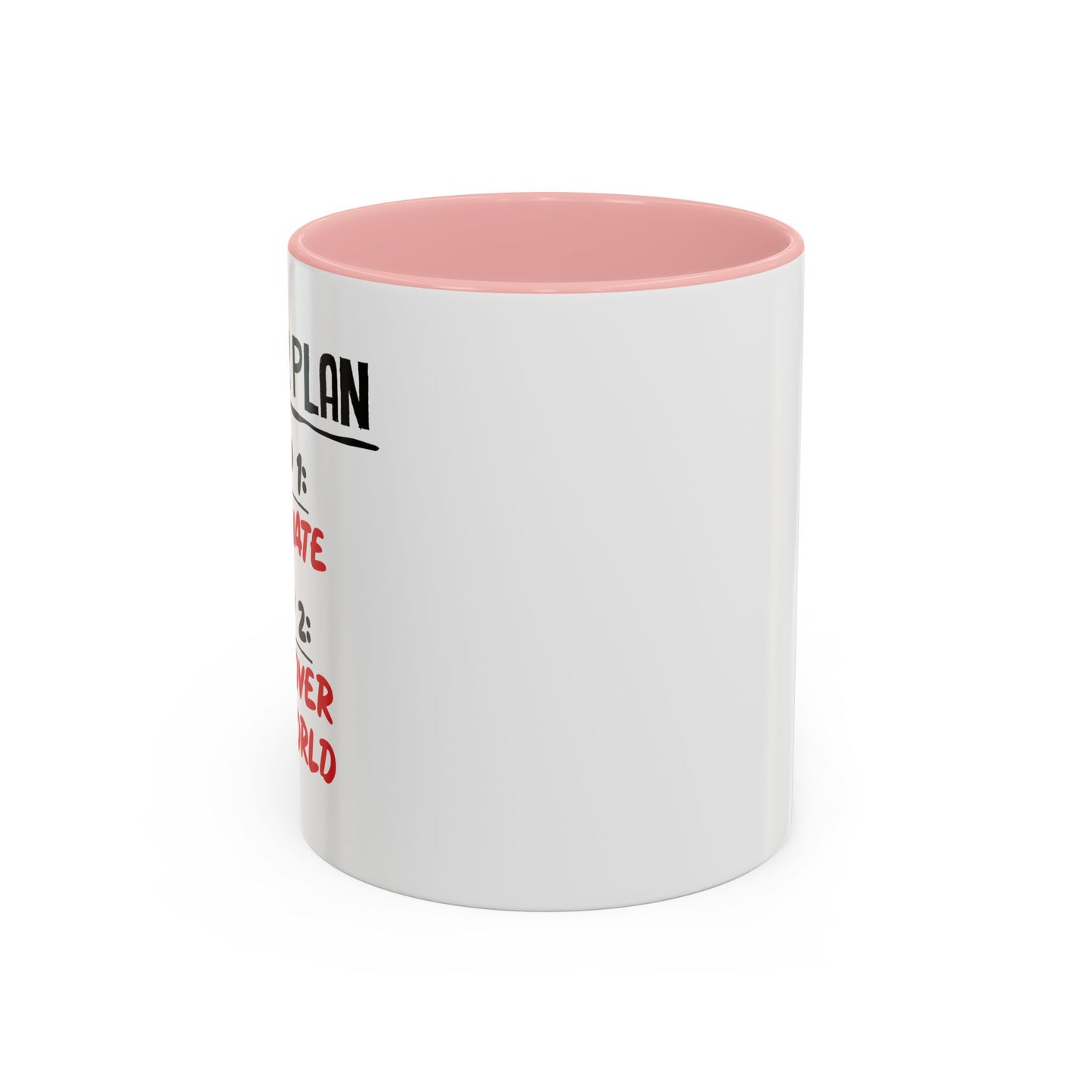 MASTER PLAN Accent BiColor Funny Sarcastic Mug