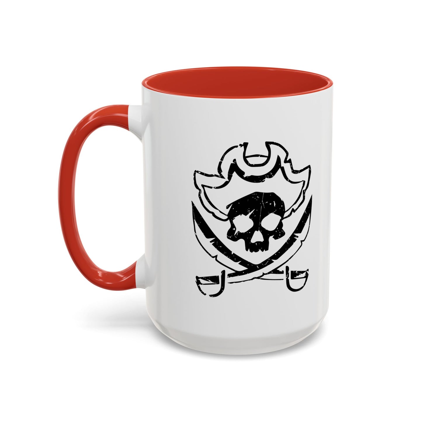 SCARED SKULL Accent BiColor Funny Sarcastic Mug