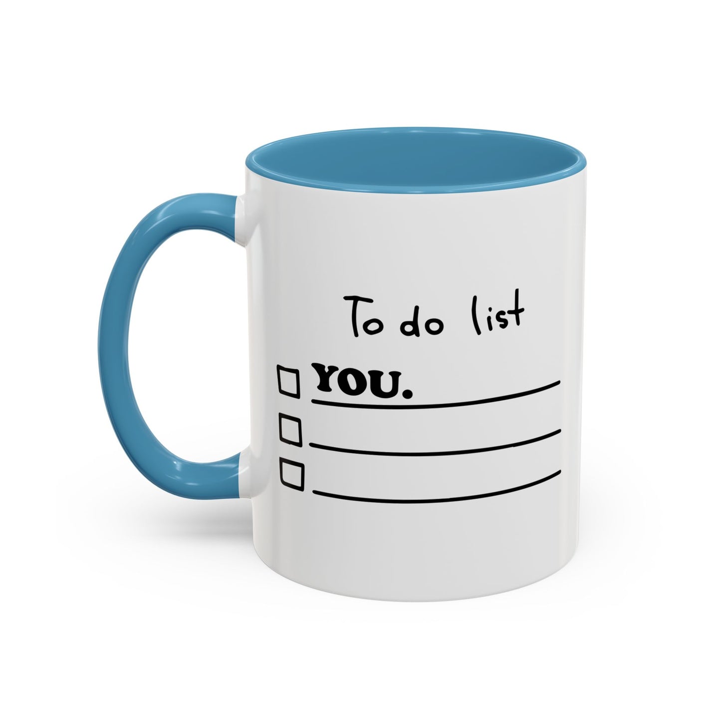 TO DO LIST Accent BiColor Funny Sarcastic Mug