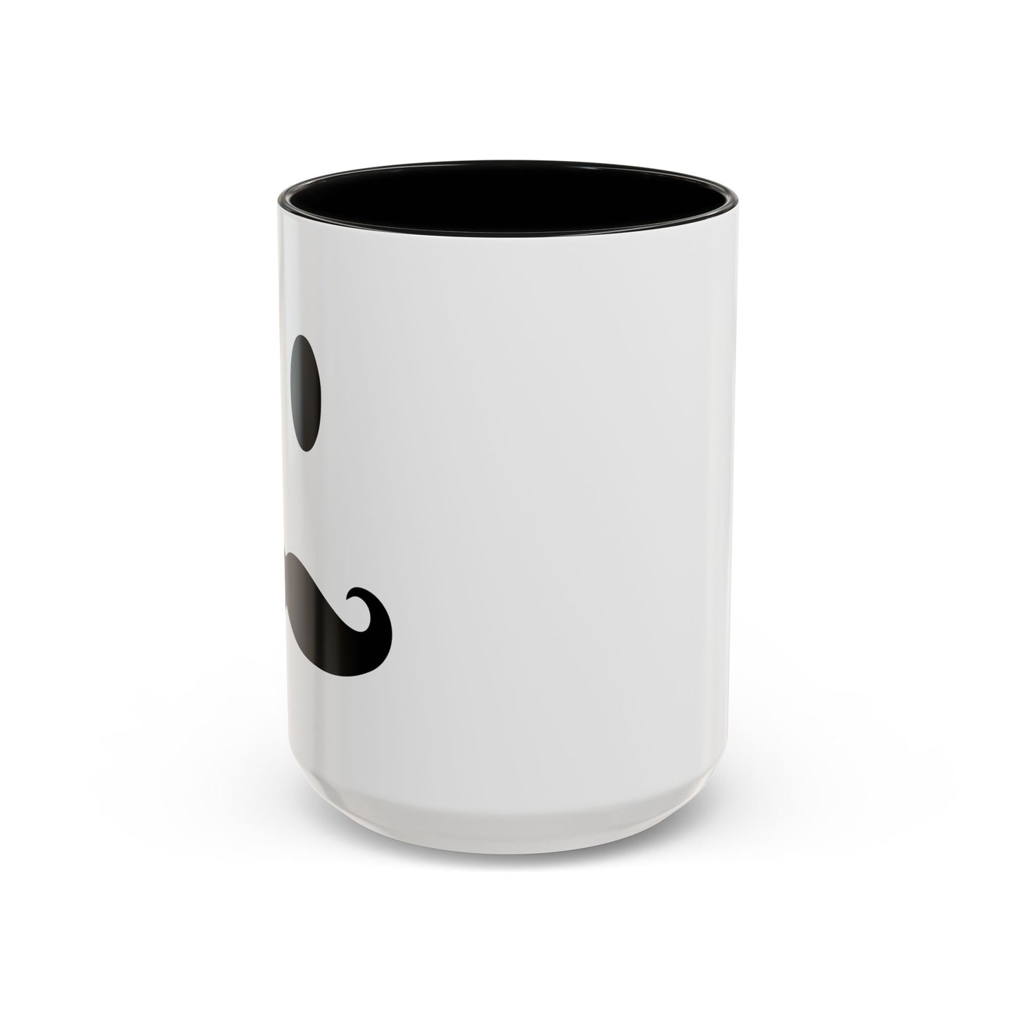 MOUSTACHE SMILE Accent BiColor Funny Sarcastic Mug