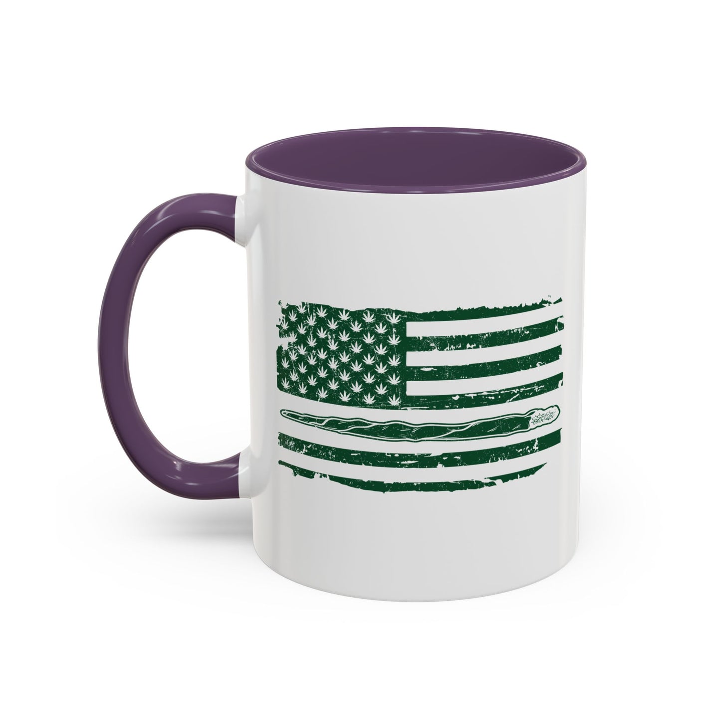 420 FLAG Accent BiColor Funny Sarcastic Mug