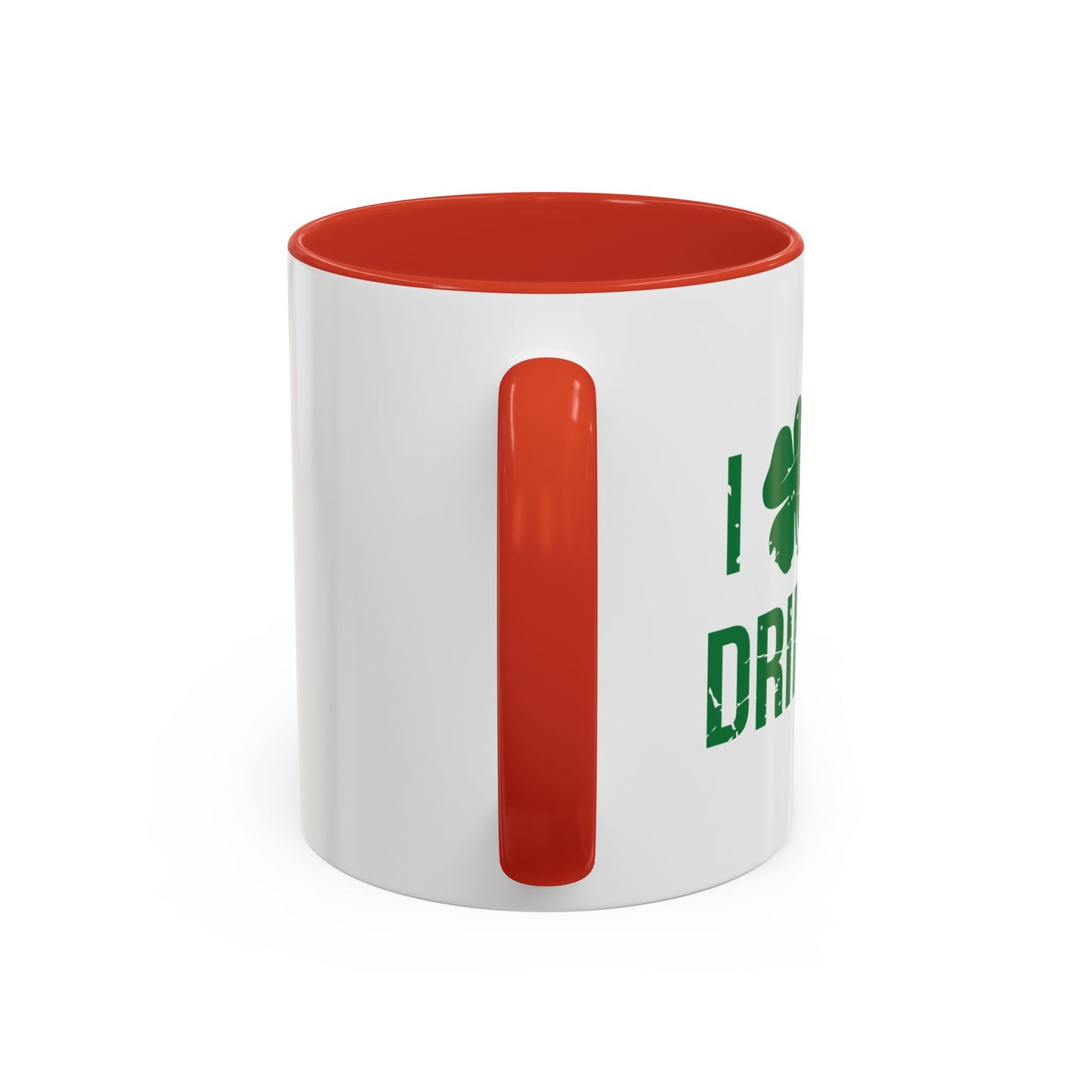 I HEART DAY DRINKING Accent BiColor Funny Sarcastic Mug