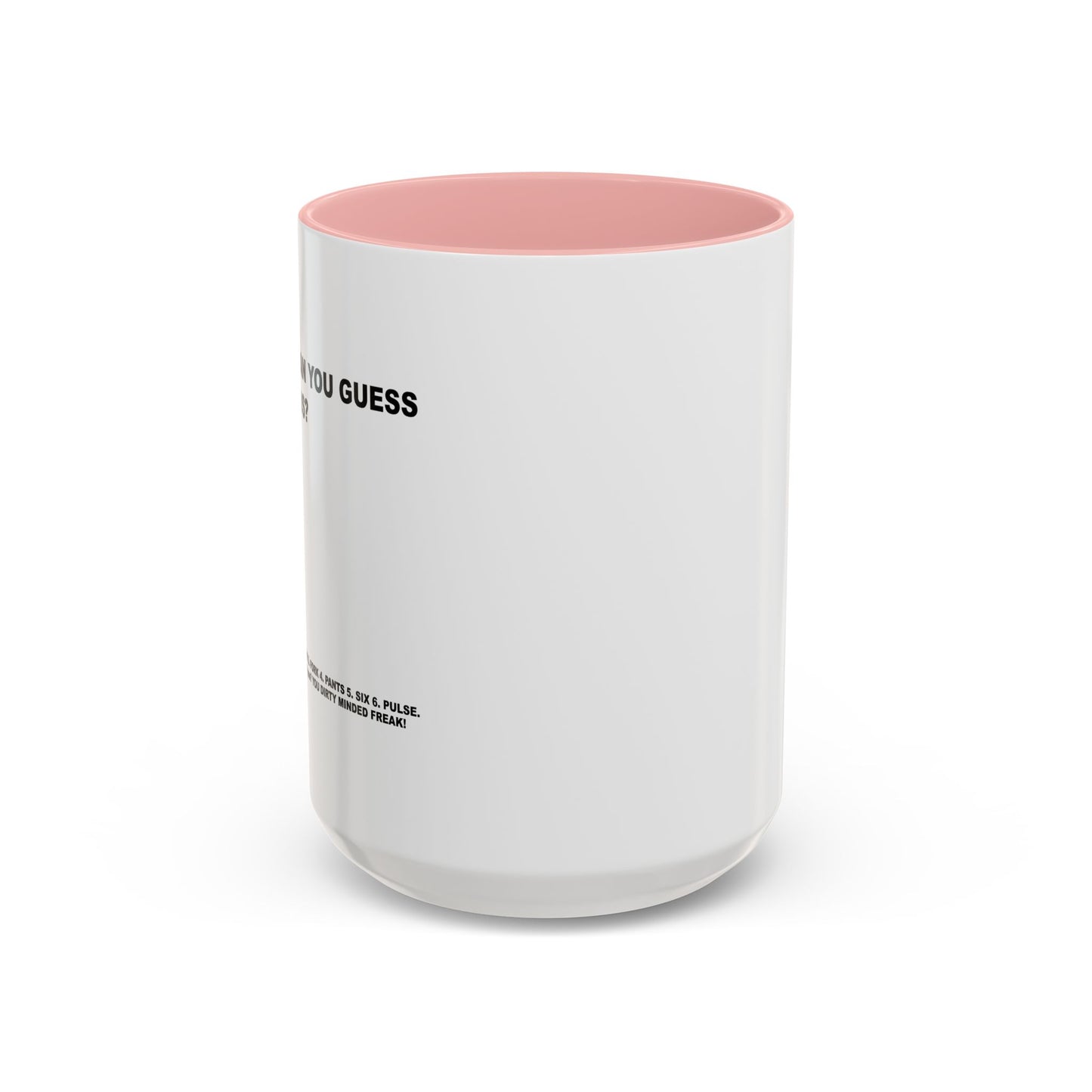 GUESS THESE WORDS Accent BiColor Funny Sarcastic Mug