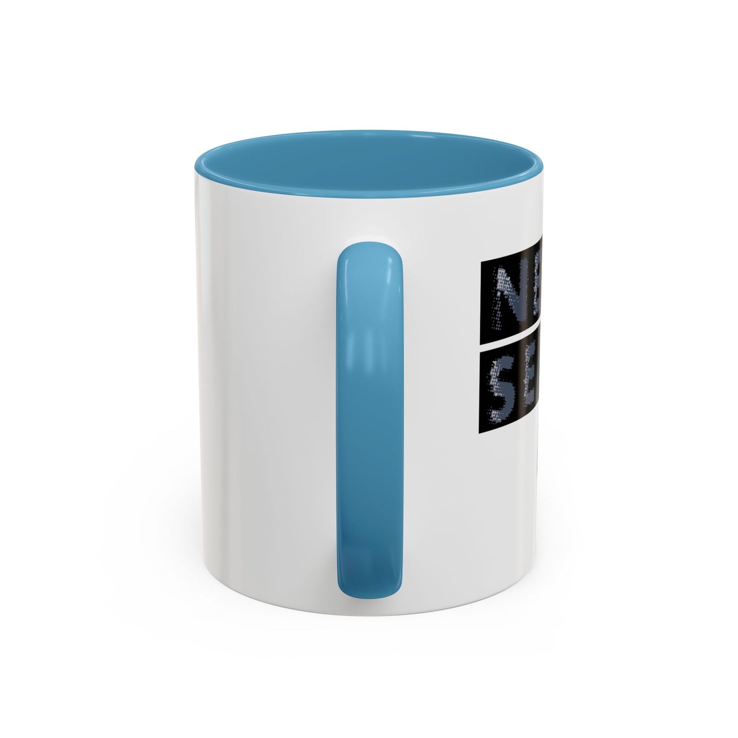 NEVER SETTLE Accent BiColor Funny Sarcastic Mug