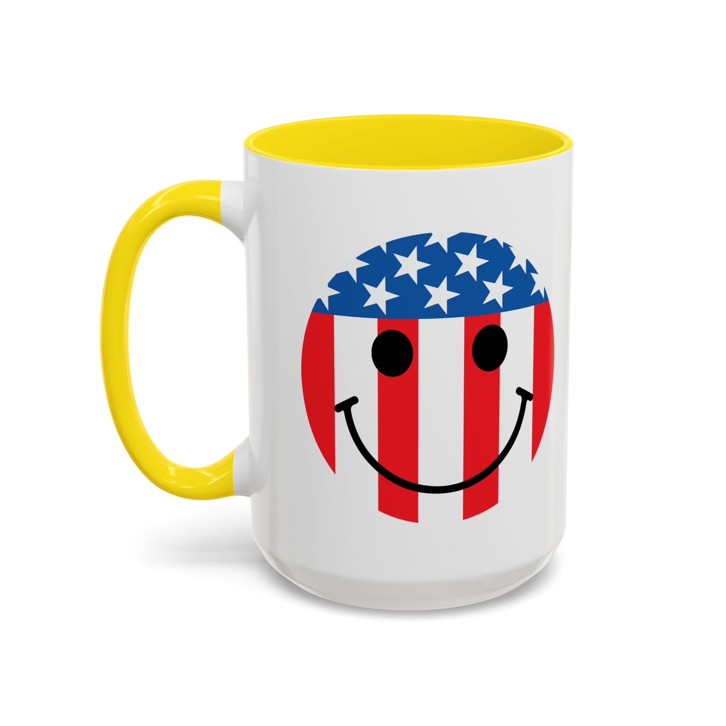 USA SMILY FLAG Accent BiColor Funny Sarcastic Mug