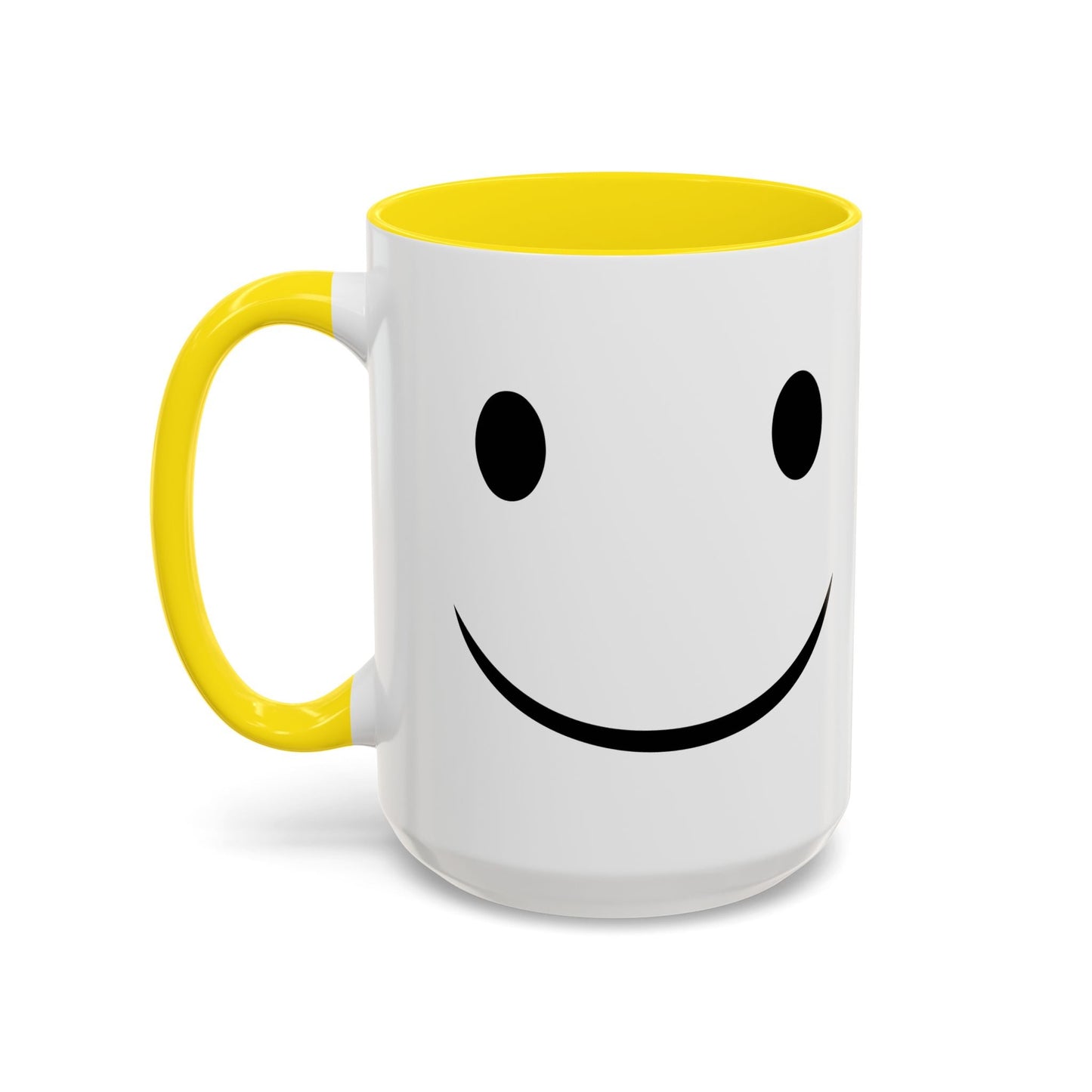 HAPPY SMILE Accent BiColor Funny Sarcastic Mug