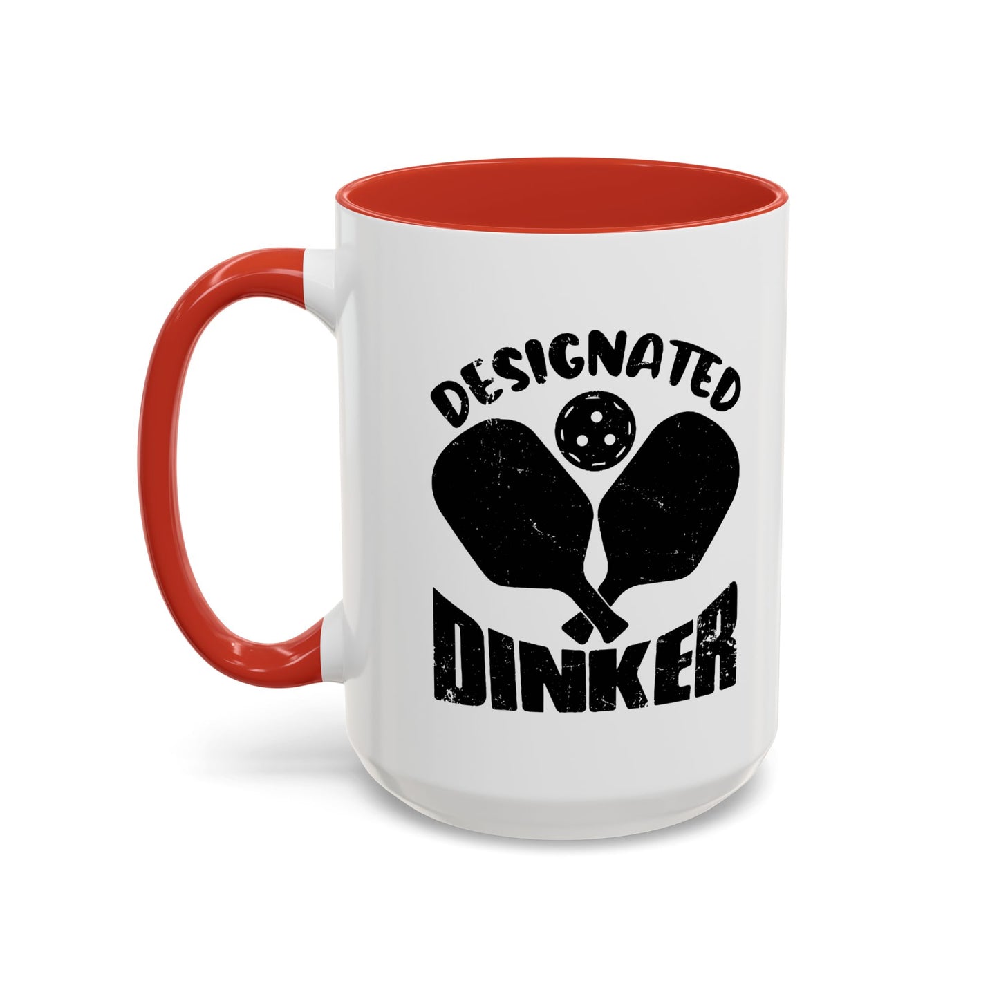 DESIGNATED DRINKER Accent BiColor Funny Sarcastic Mug