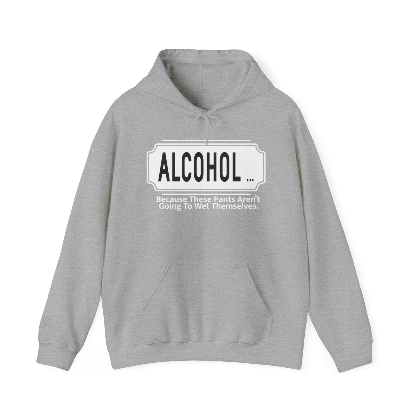 WHY ALCOHOL!? - Premium Unisex Funny Sarcastic Black Hoodie Sweatshirt