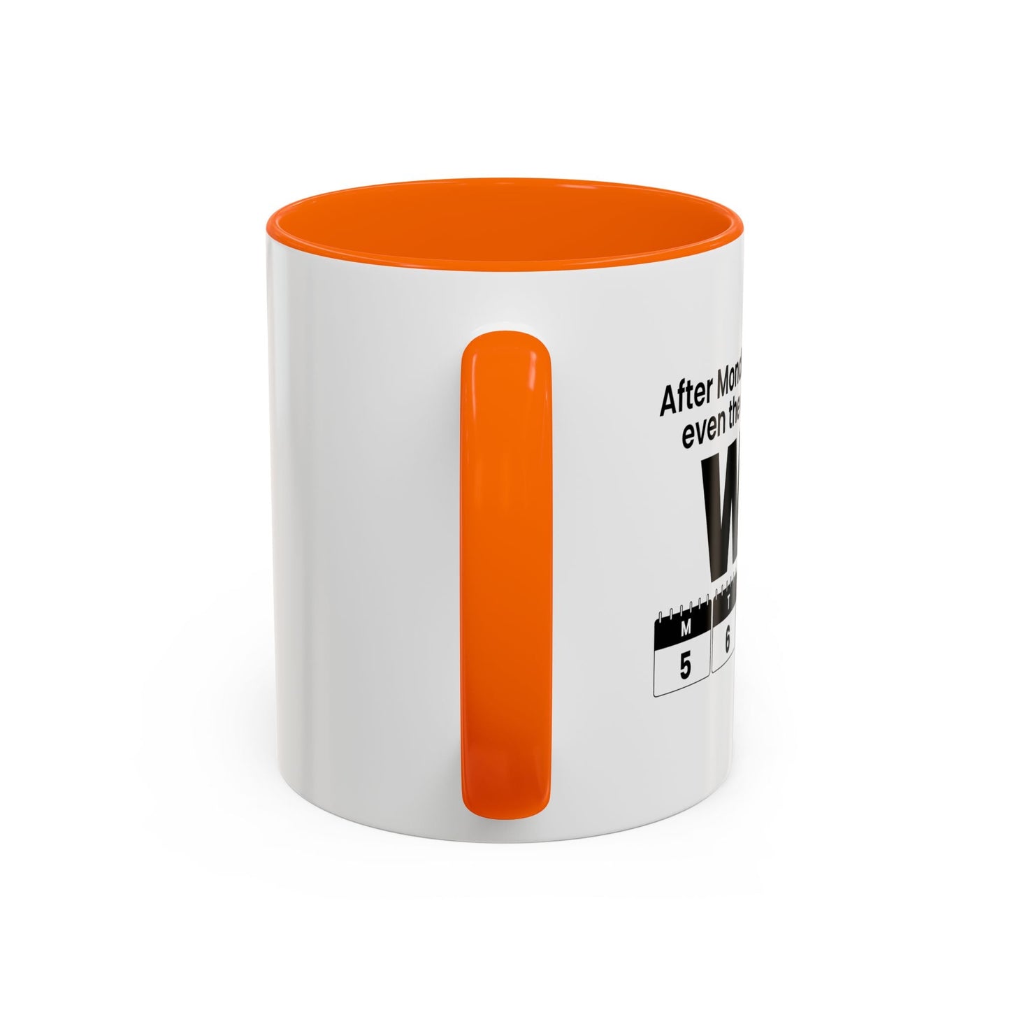 WTF CALENDAR Accent BiColor Funny Sarcastic Mug