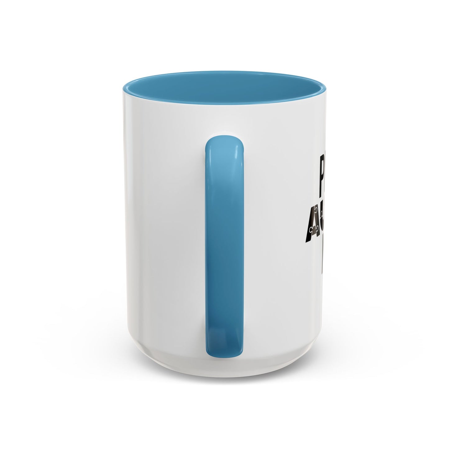 PROUD AUTISM MOM Accent BiColor Mug